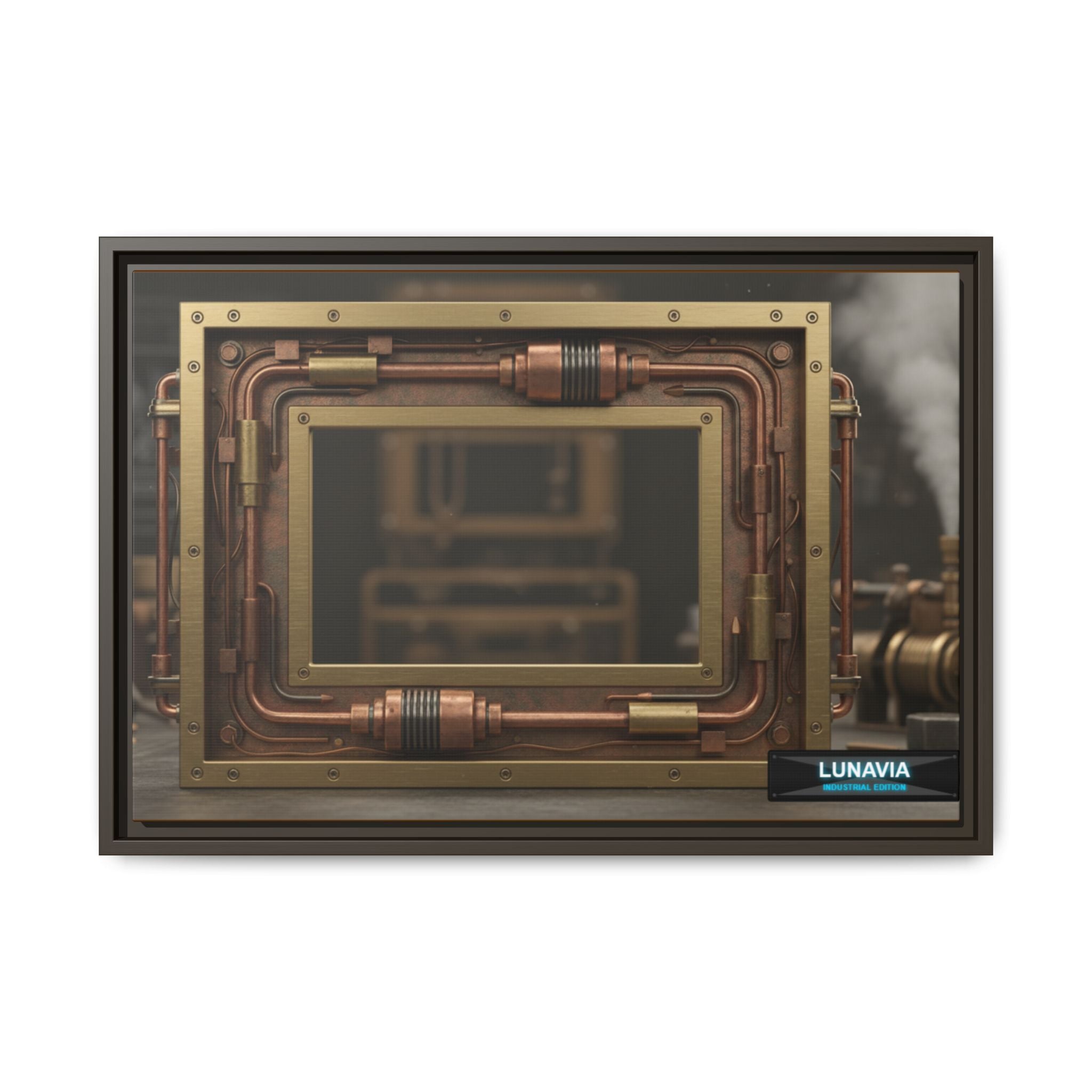 “A Glimpse Into the Age of Steam | LUNAVIA” (Framed)