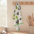 Minimal Grass & Rock & Chrysanthemum Microfiber Towel
