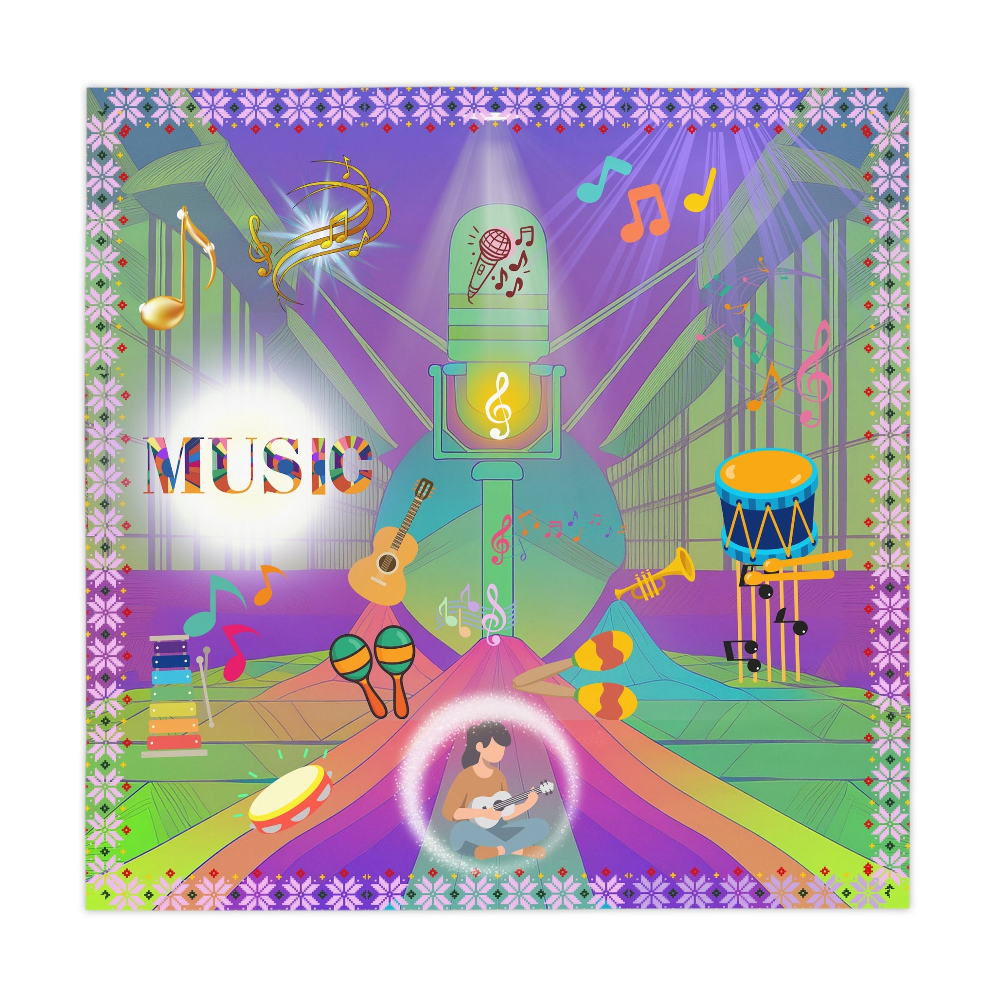 Music Festival Tablecloth