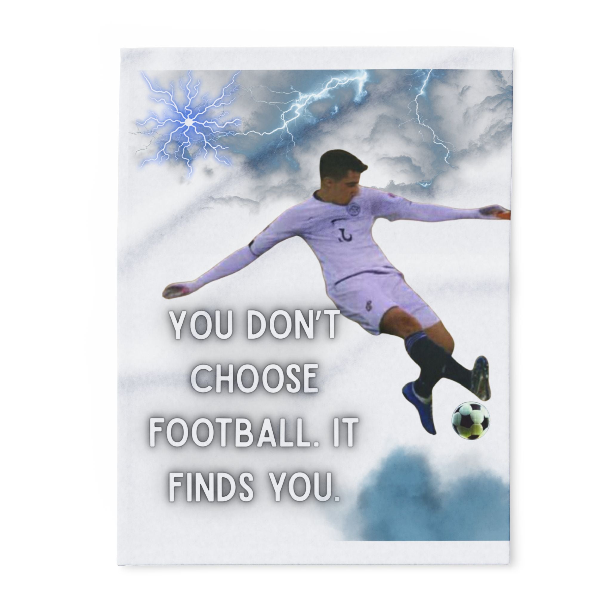 Soccer Quote Fleece Blanket