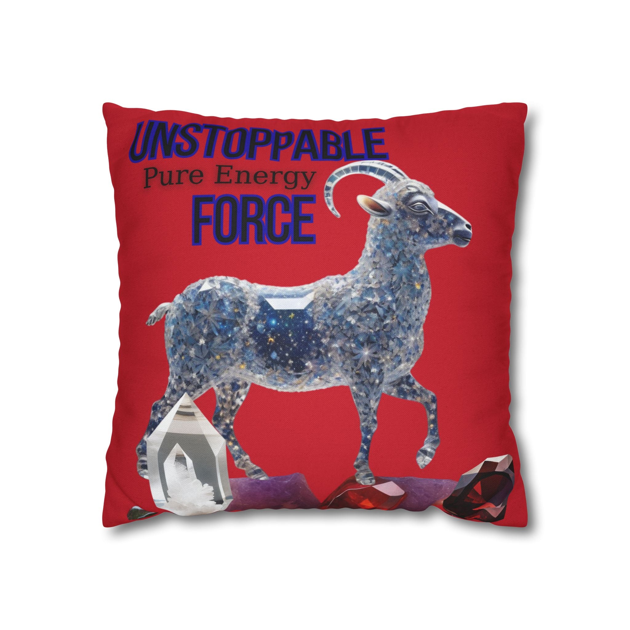 Unstoppable Force Ram Throw Pillow