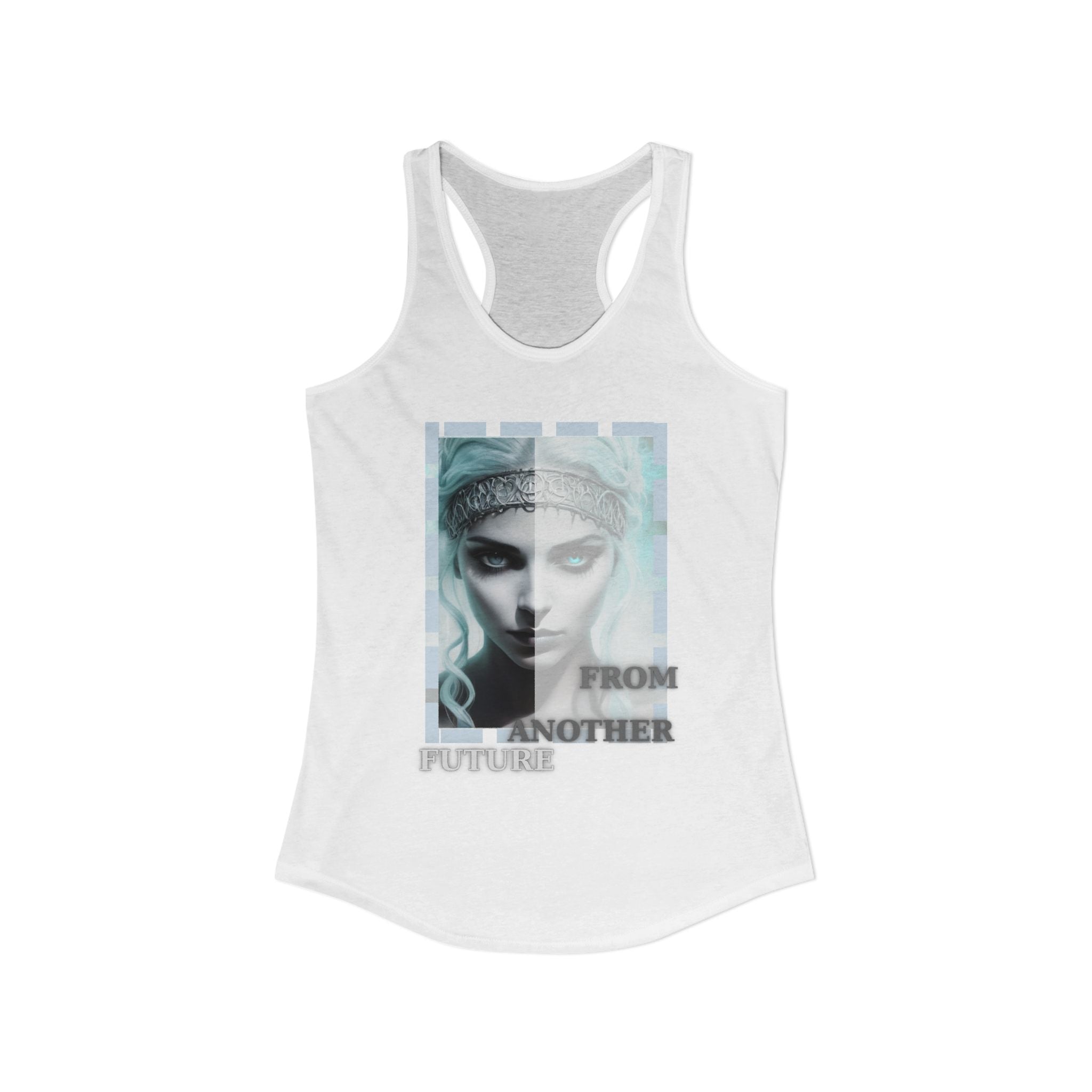 Future Vibes Racerback Tank — Sci‑Fi Ethereal Design