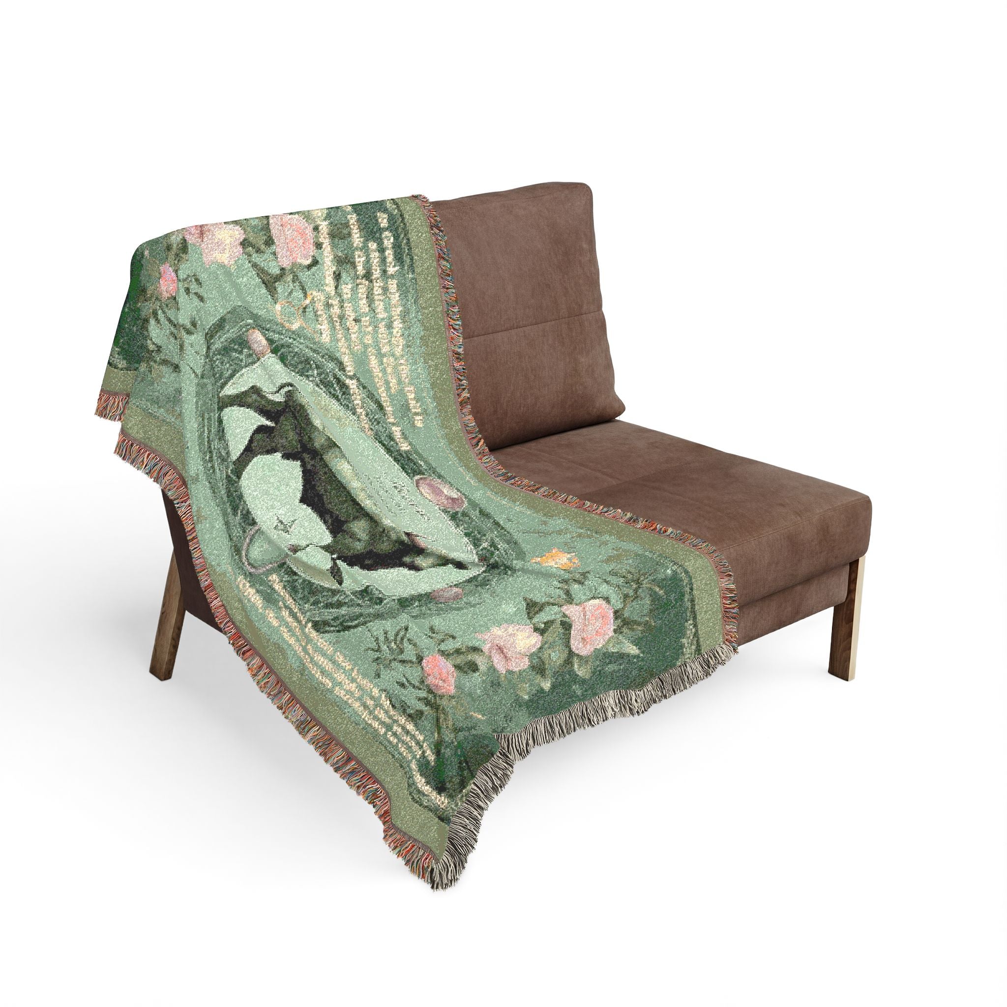 Vintage Zodiac Taurus Woven Blanket — Astrological Bull Throw