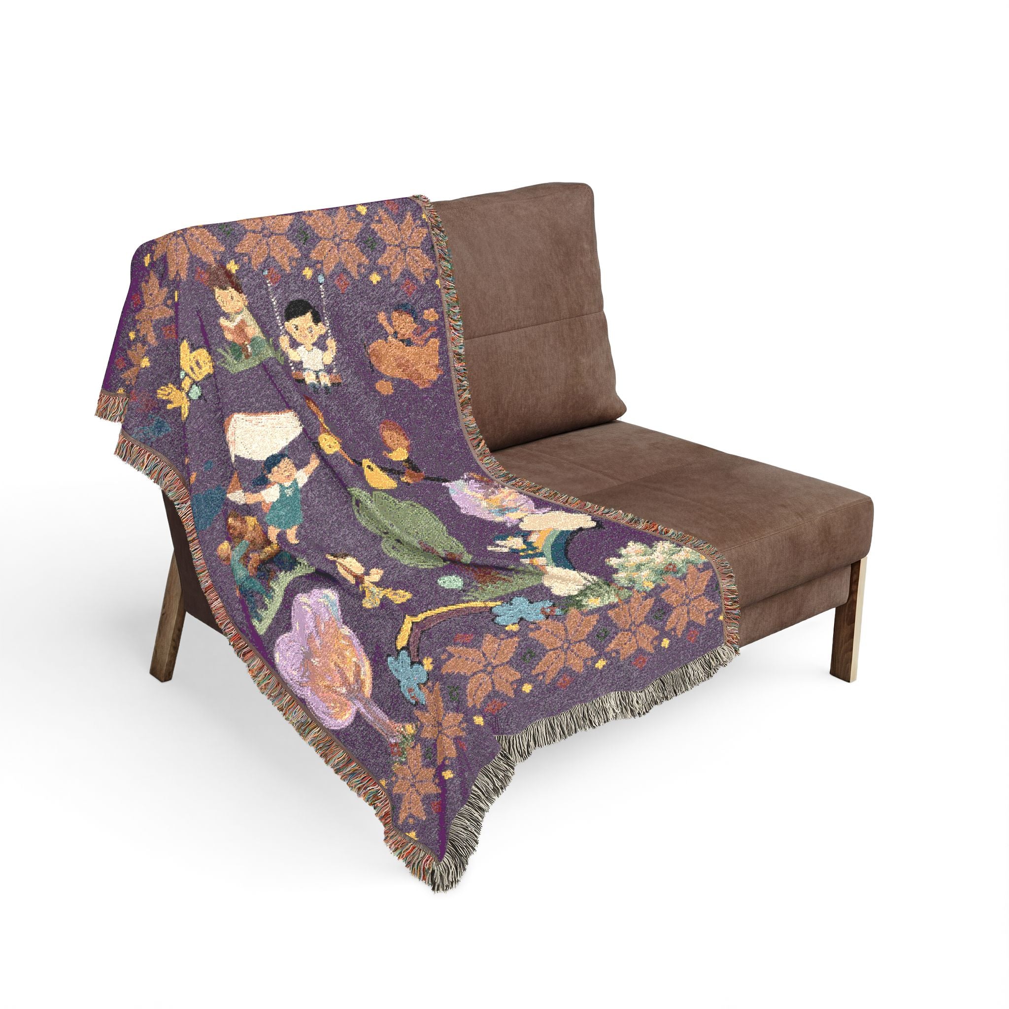 Winter Folklore | Nostalgic Storyteller Woven Blanket