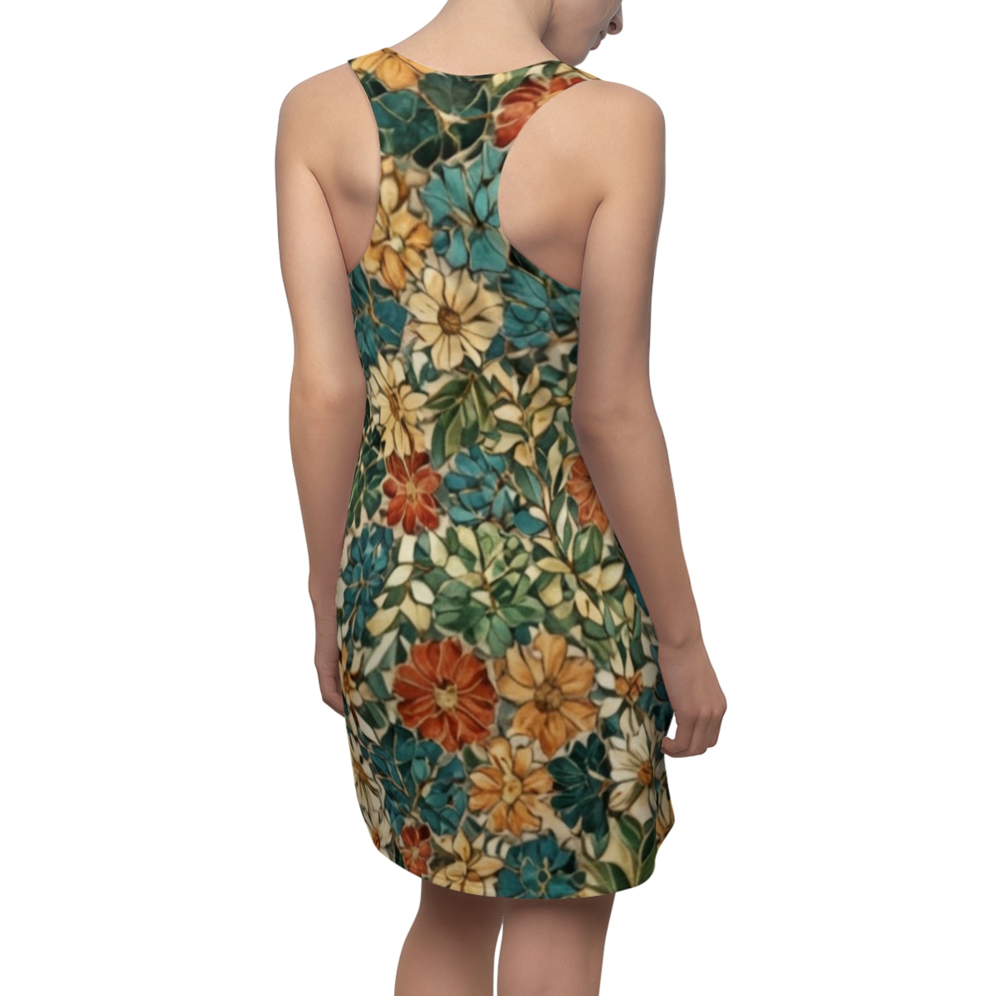 Floral Racerback Dress — Vintage Garden All-Over Print