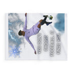 Soccer Quote Fleece Blanket