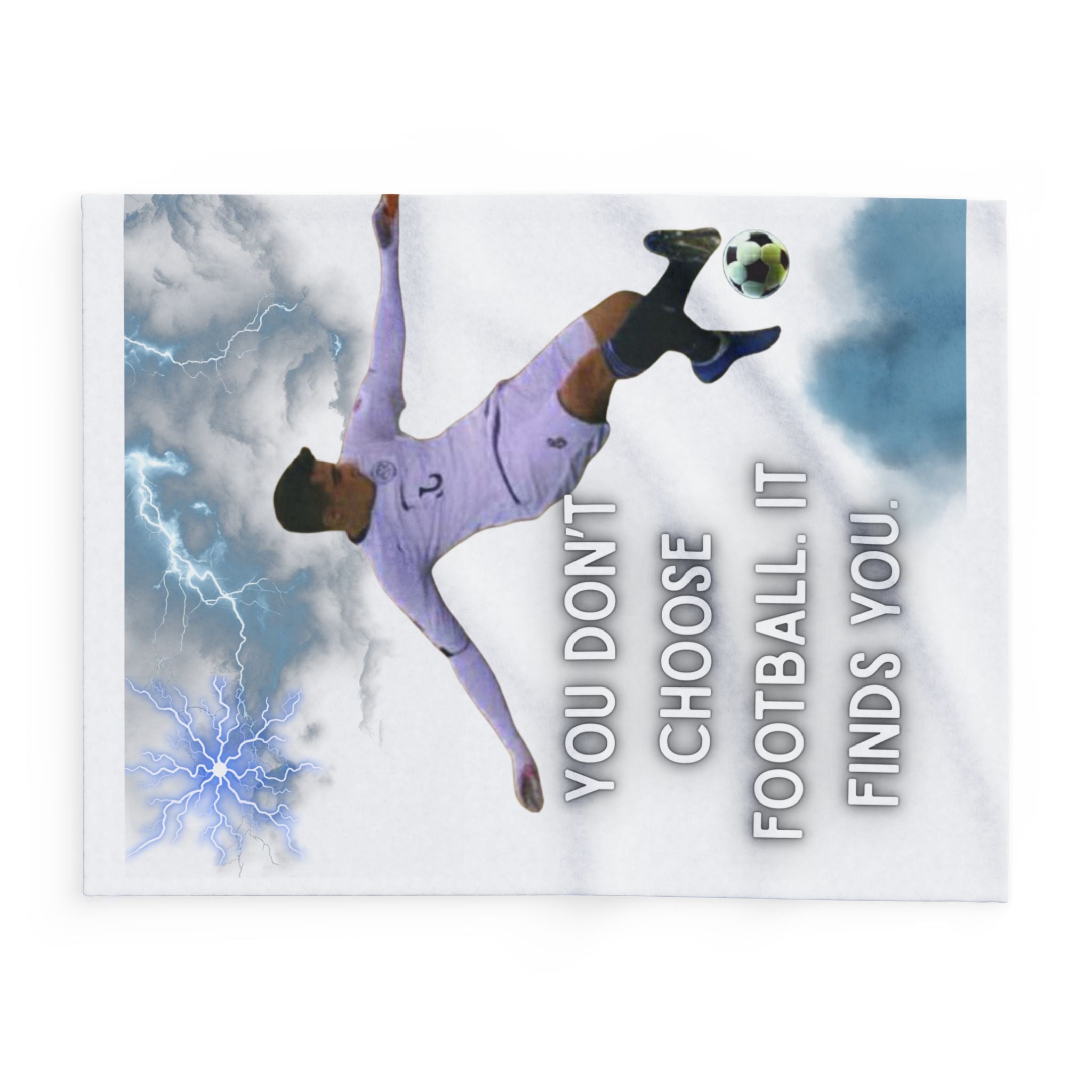 Soccer Quote Fleece Blanket