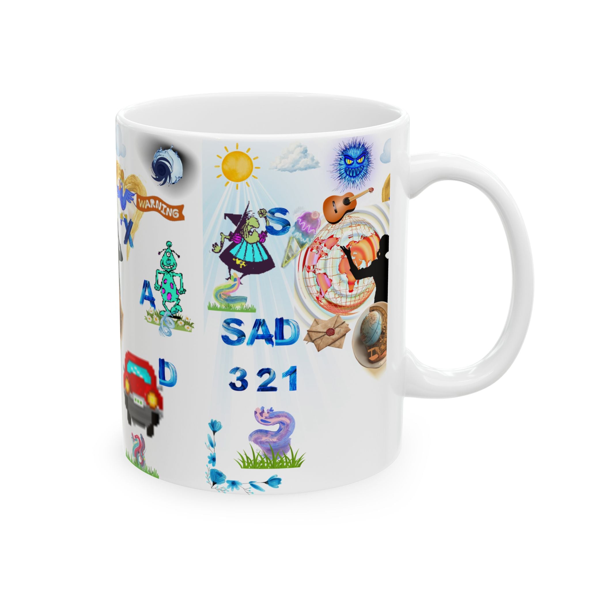 ENİGMA Alphabet & Objects Ceramic Mug
