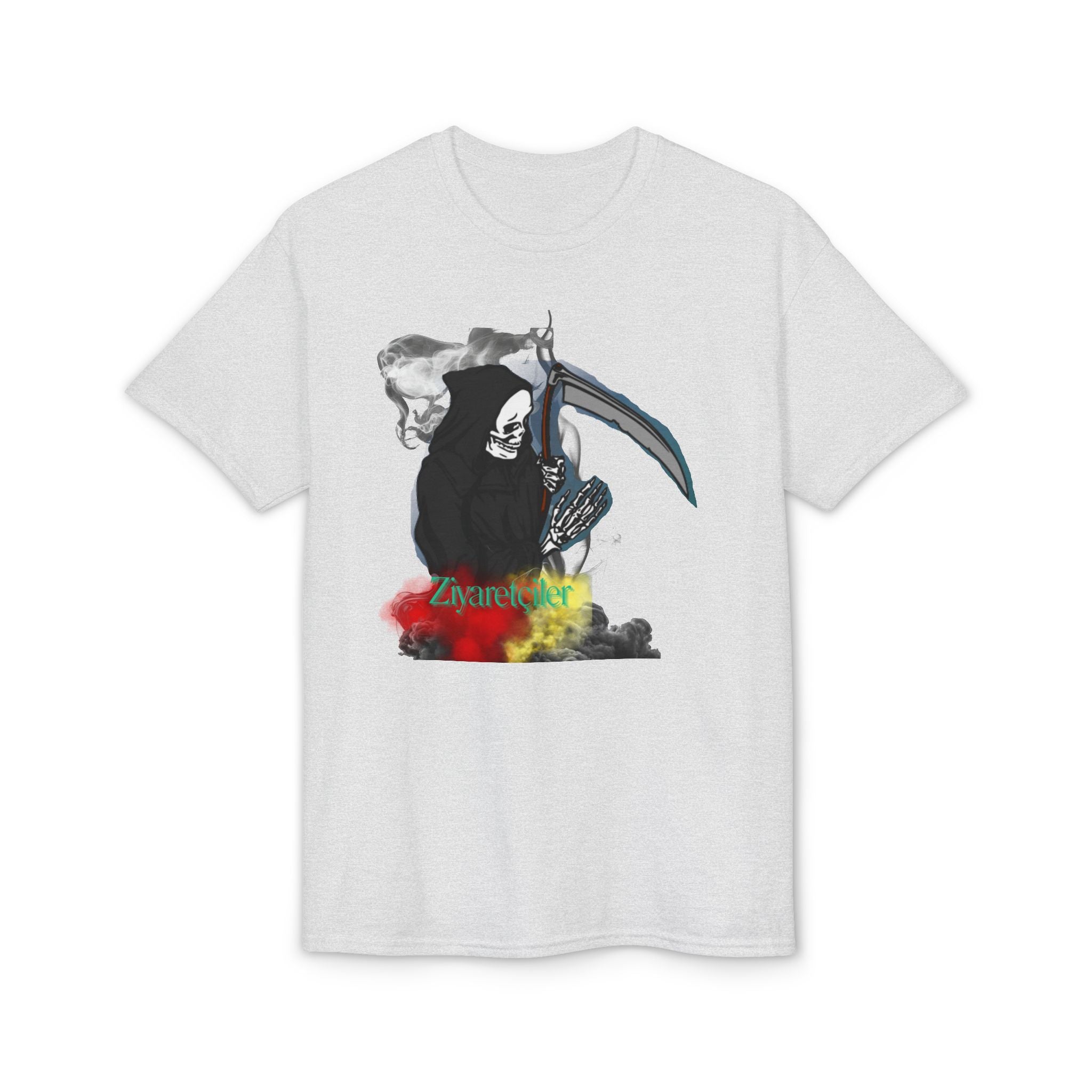Grim Reaper Scythe Graphic Tee — Color Smoke "Zmartev" Design