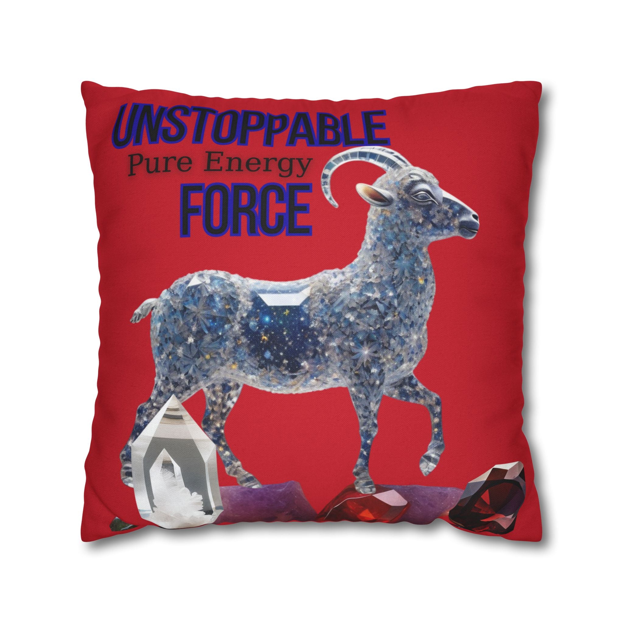 Unstoppable Force Ram Throw Pillow
