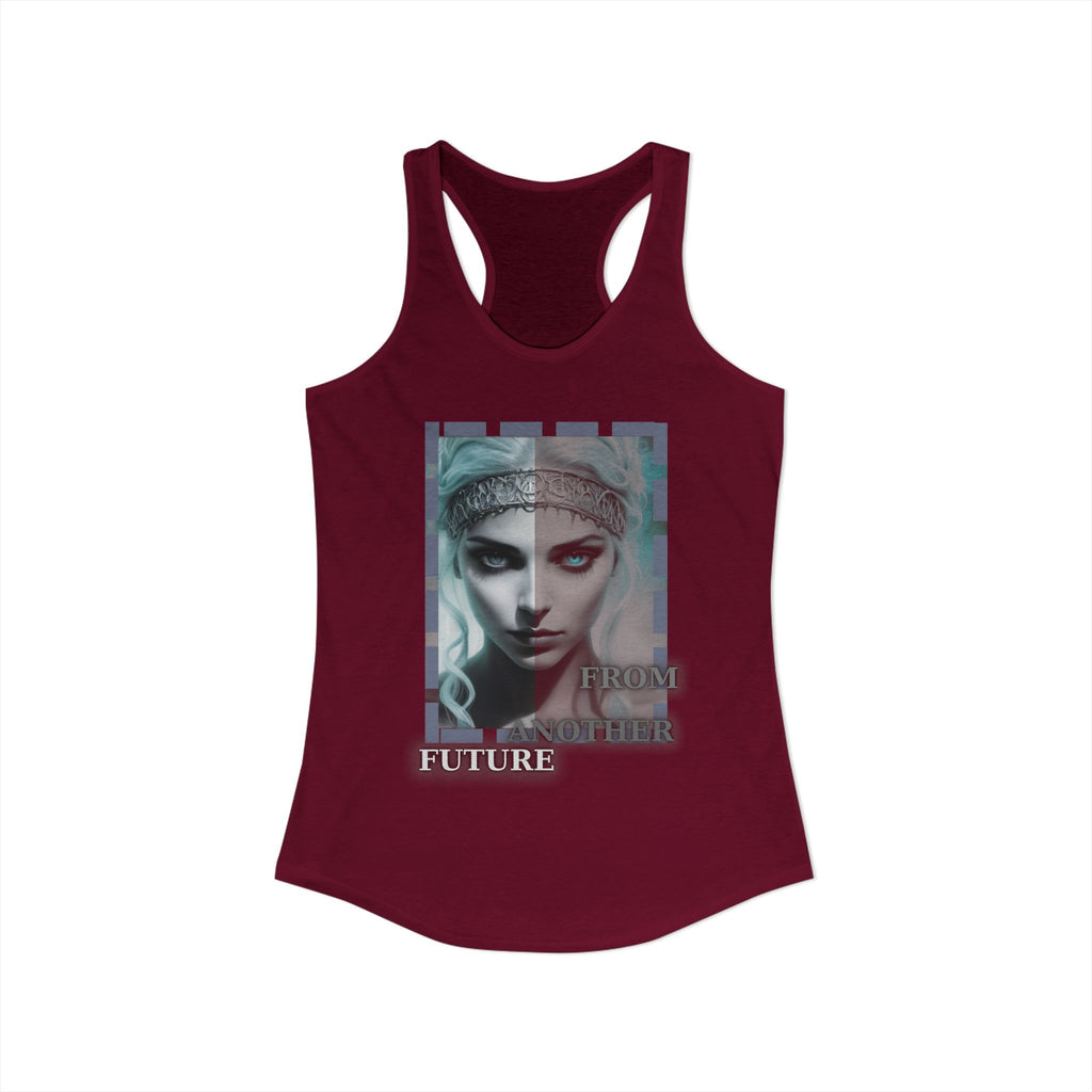 Future Vibes Racerback Tank — Sci‑Fi Ethereal Design