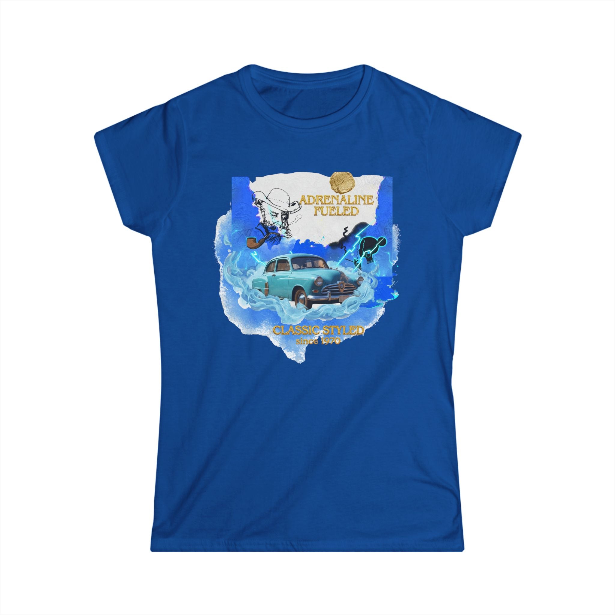 Urban Classic Car Graphic Tee — Modern Streetwear Women's T-Shirt