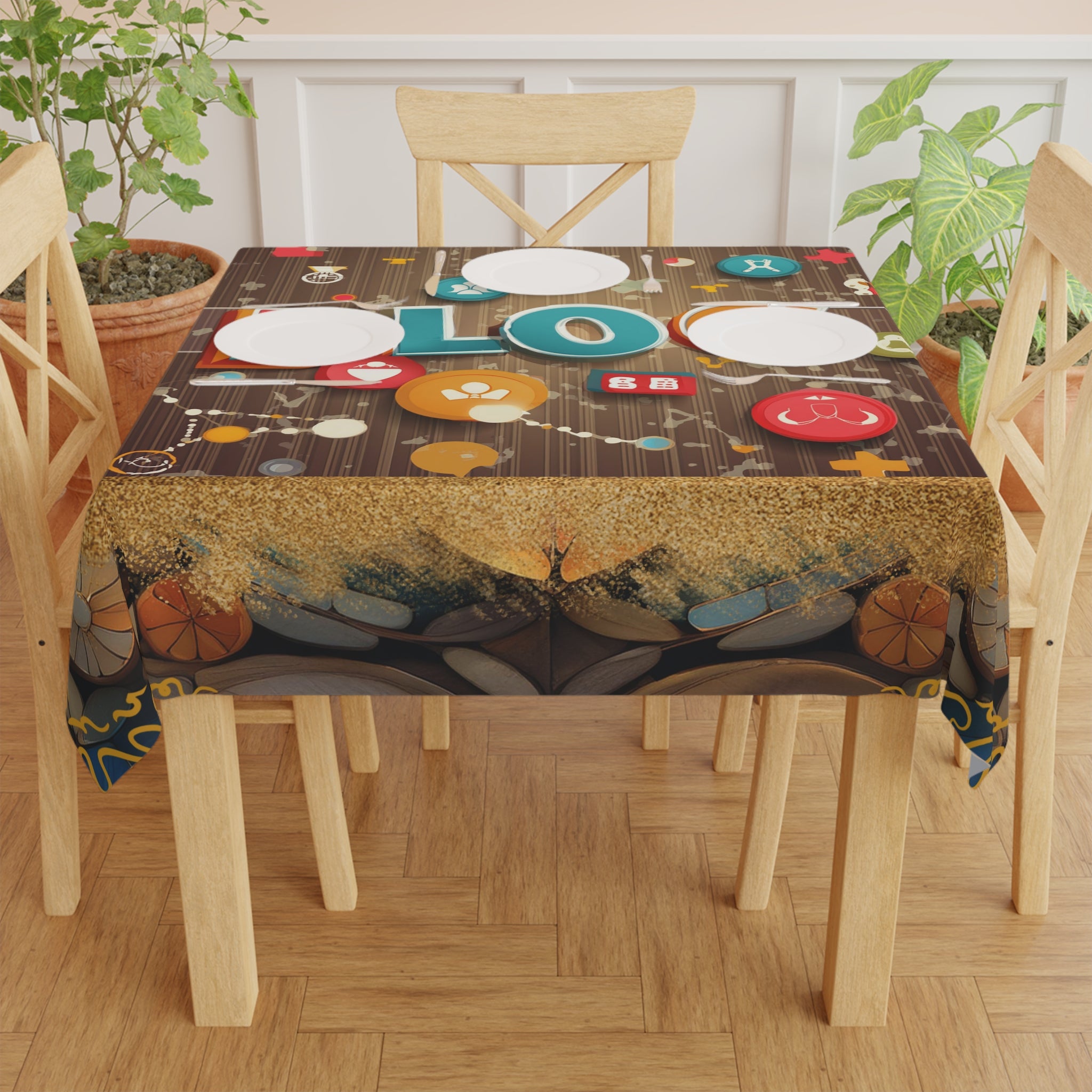 Blog Icons Square Tablecloth