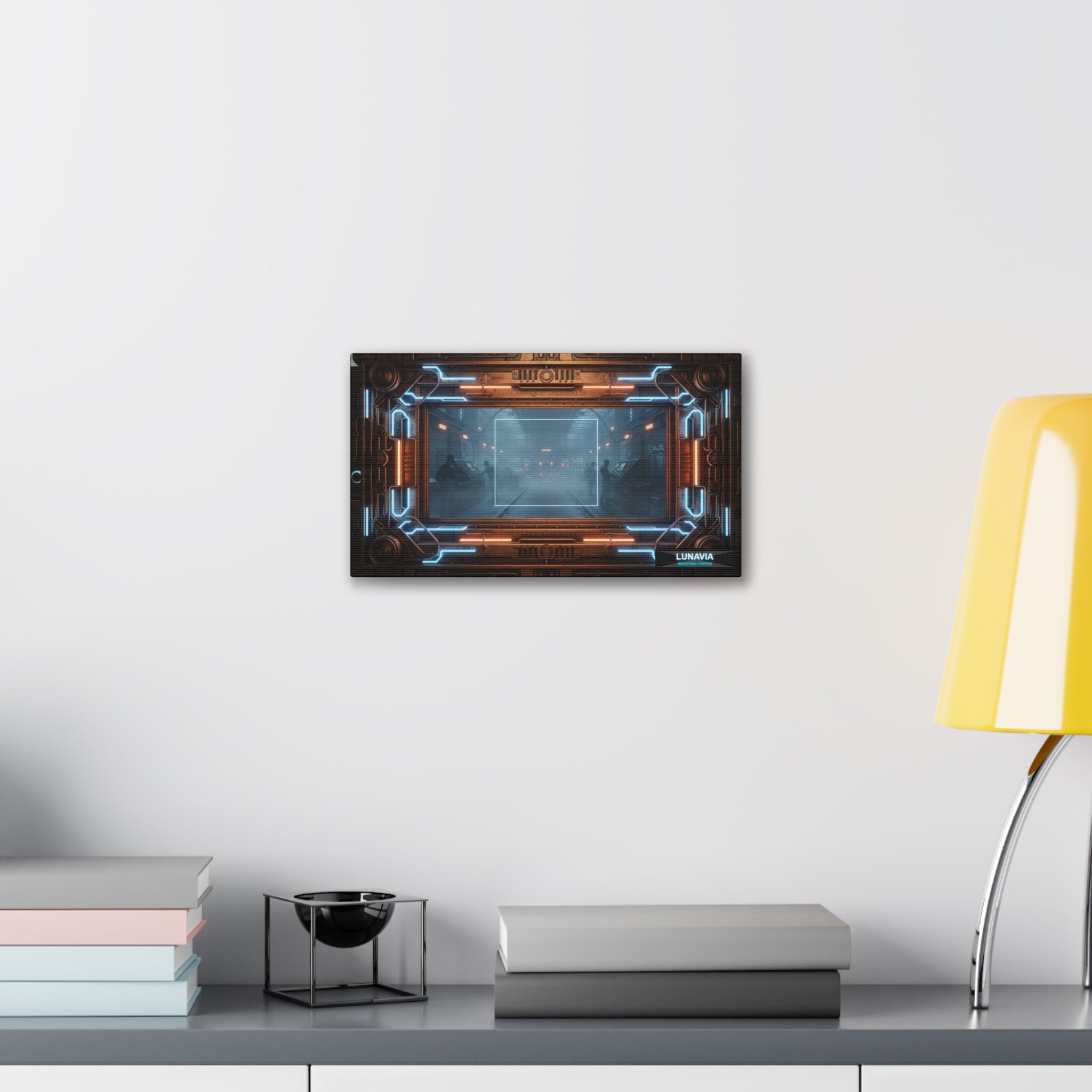 Futuristic Sci‑Fi Corridor Canvas
