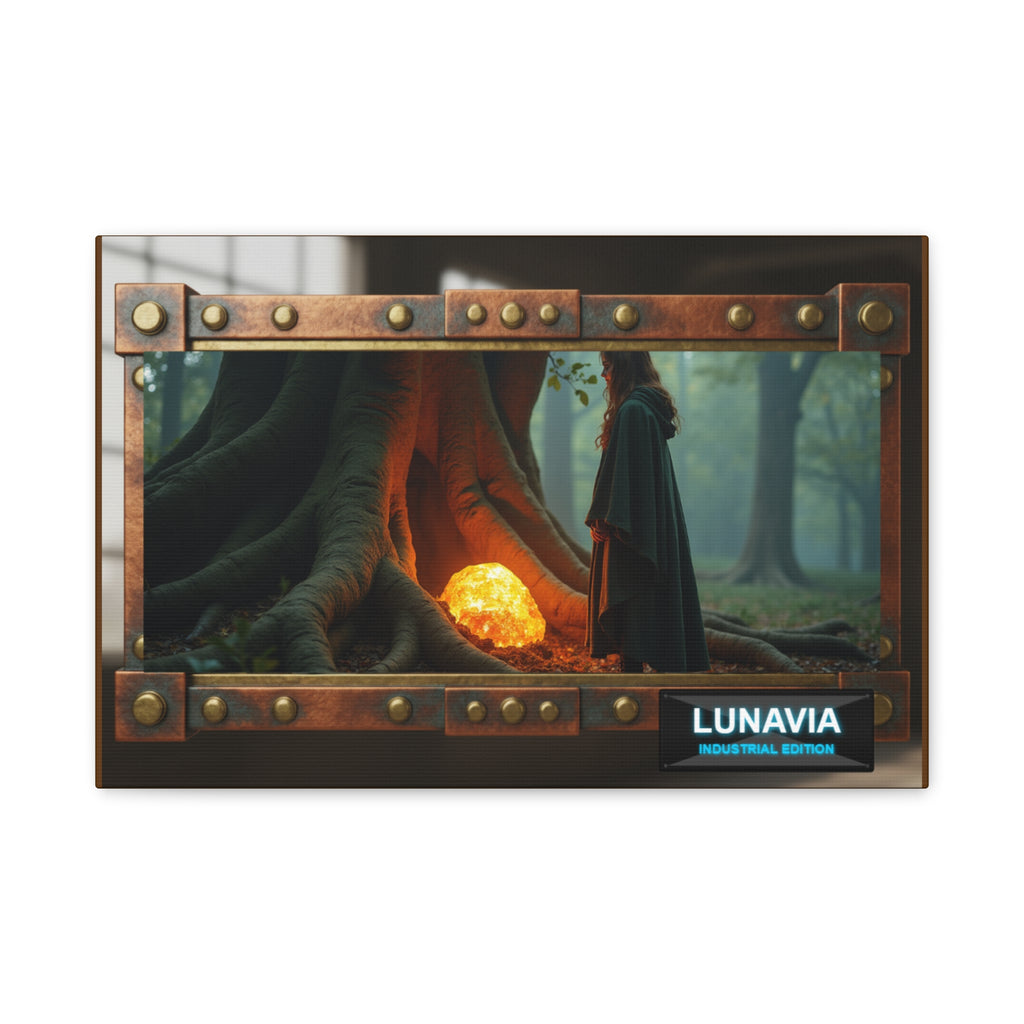 The Amber Core | Industrial Steam-Powered Frame Wall Art