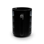 Black Ceramic Mug — Dark Paint