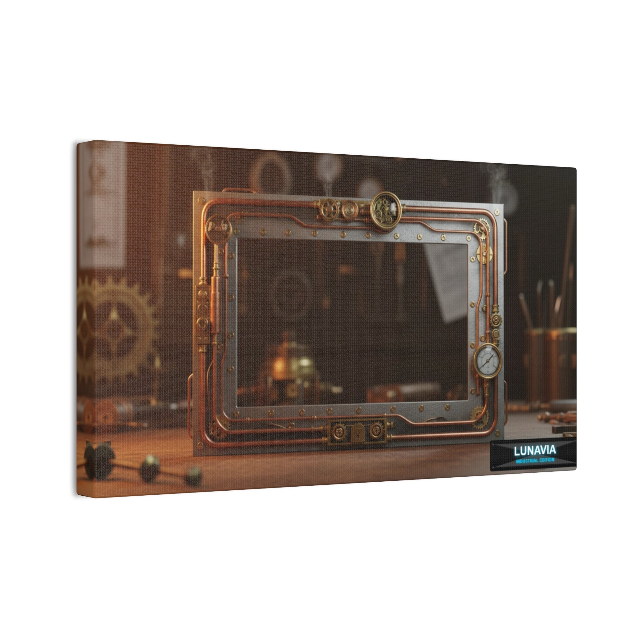 Lunavia Industrial Edition – Steampunk Decorative Canvas Frame
