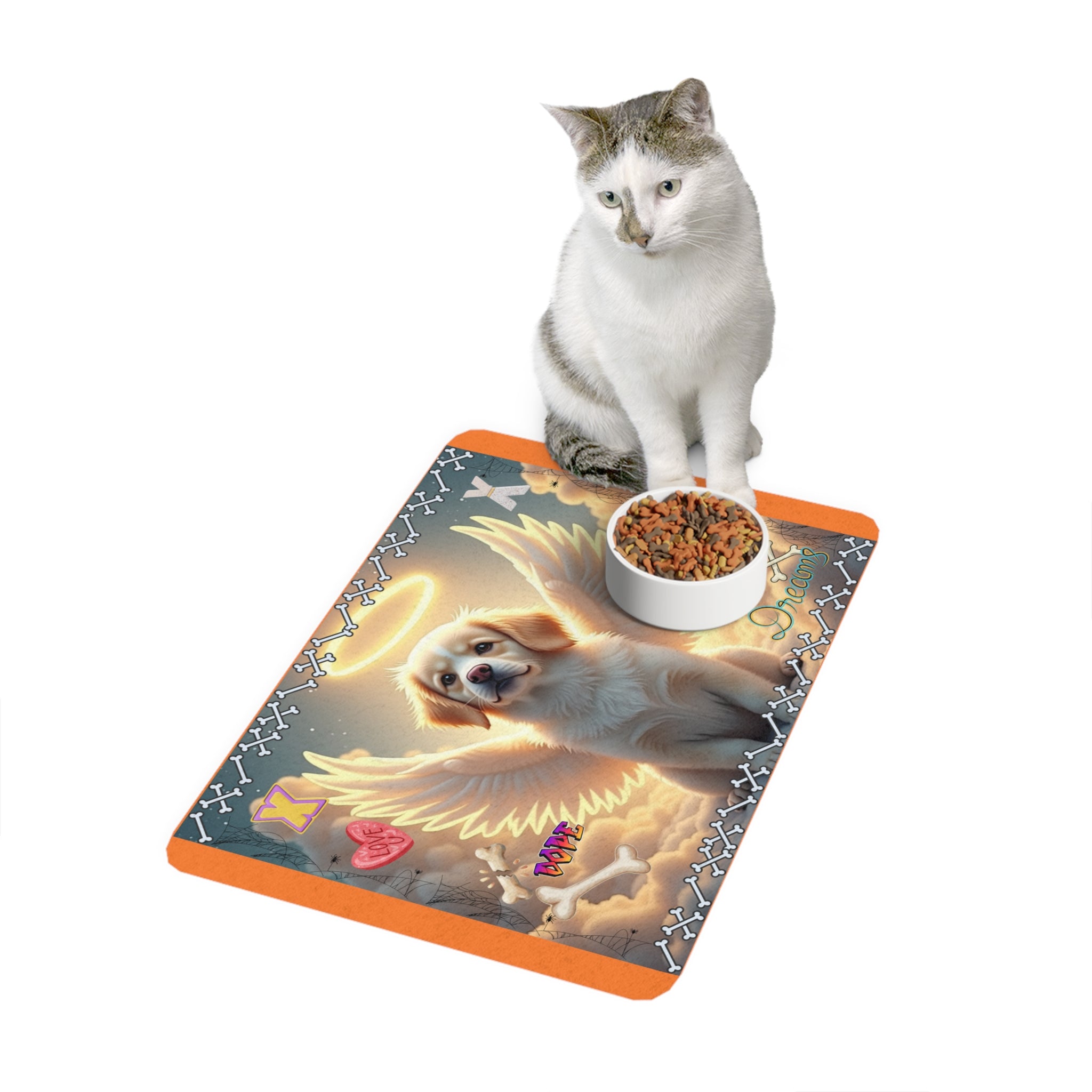 Angel Puppy Pet Food Mat (12x18)