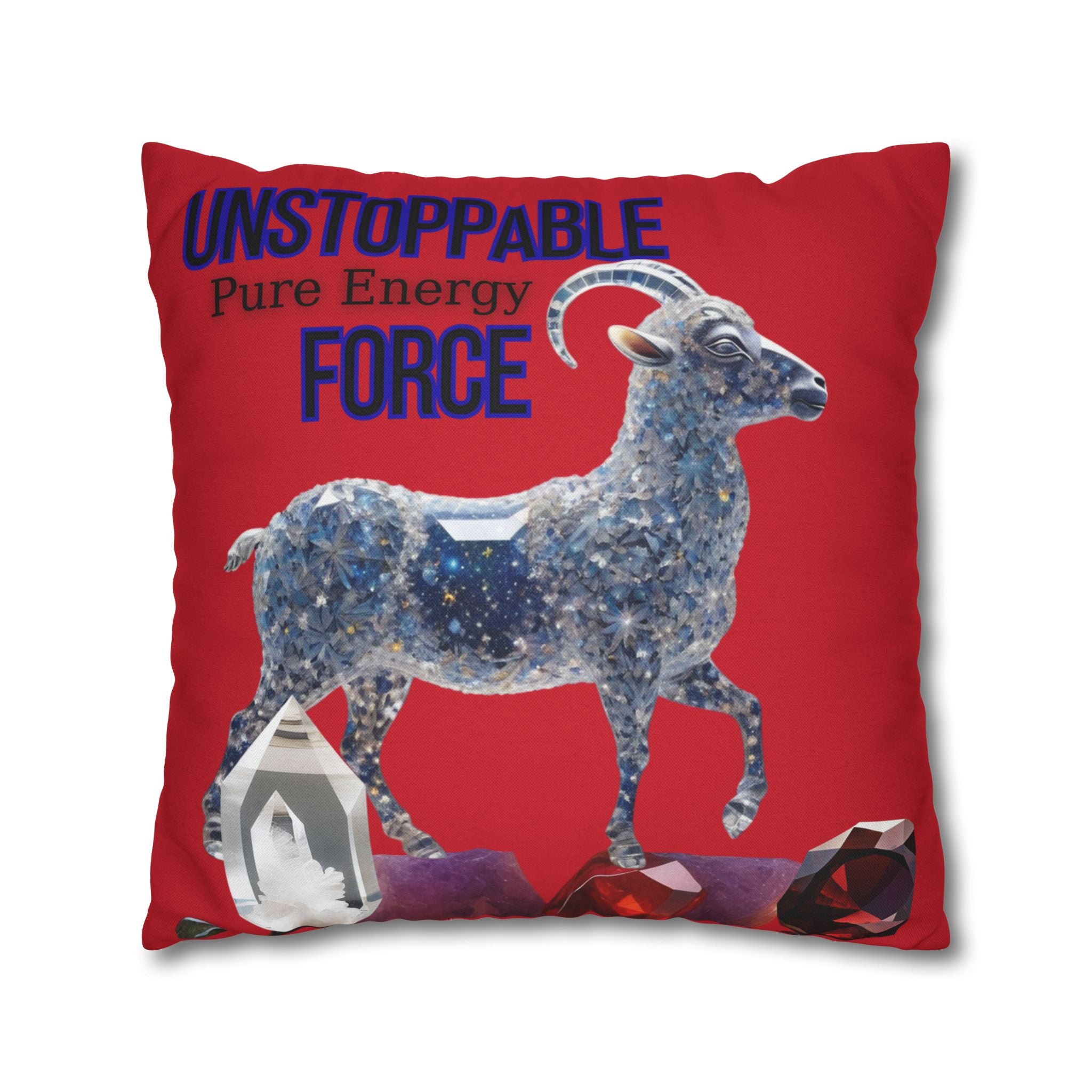 Unstoppable Force Ram Throw Pillow
