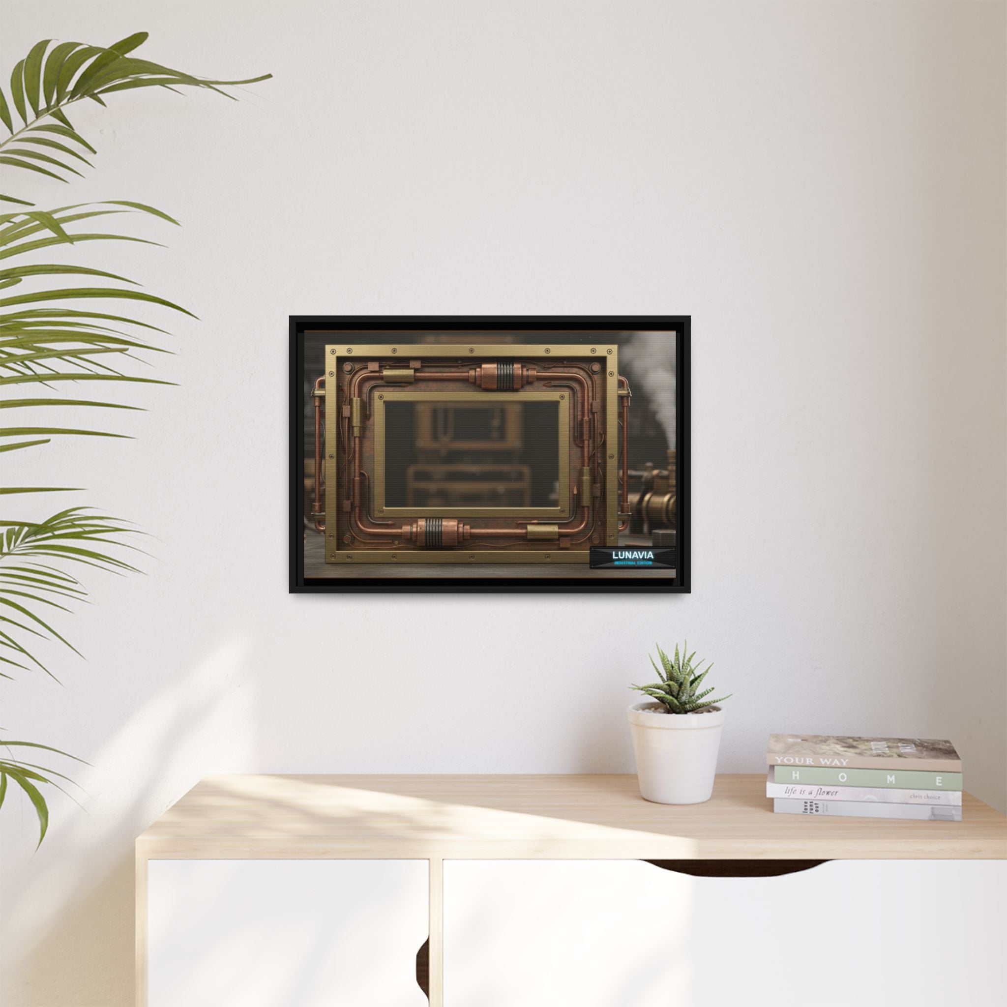 “A Glimpse Into the Age of Steam | LUNAVIA” (Framed)