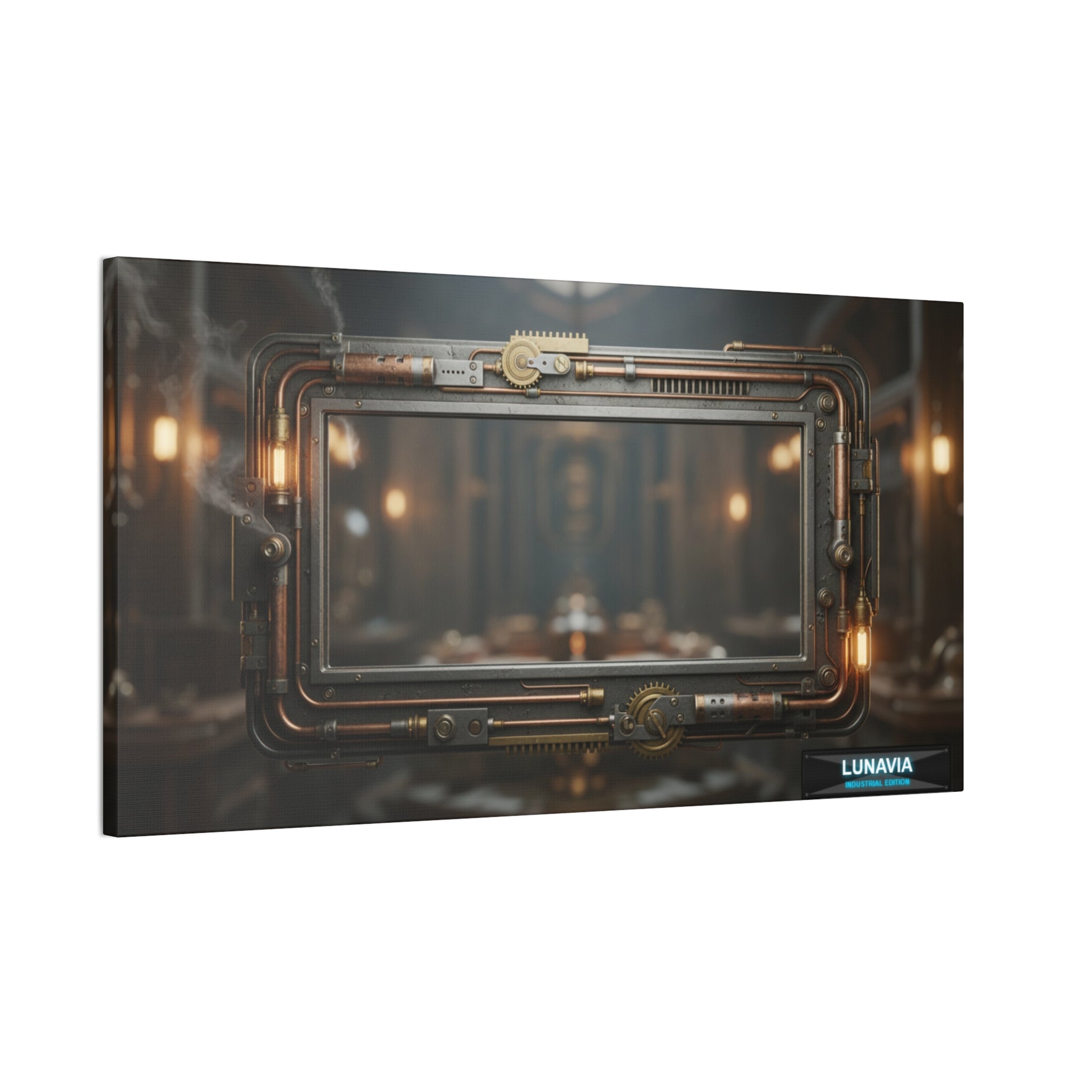 Steampunk Industrial Canvas Painting: A Masterpiece of Mechanical