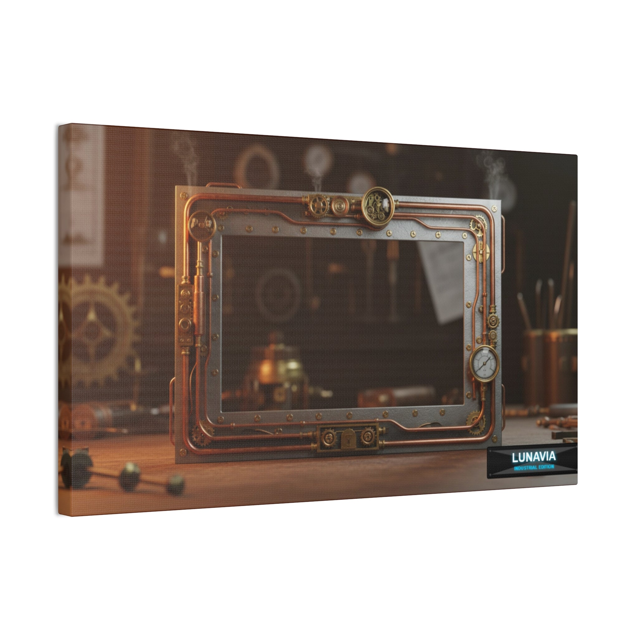 Lunavia Industrial Edition – Steampunk Decorative Canvas Frame