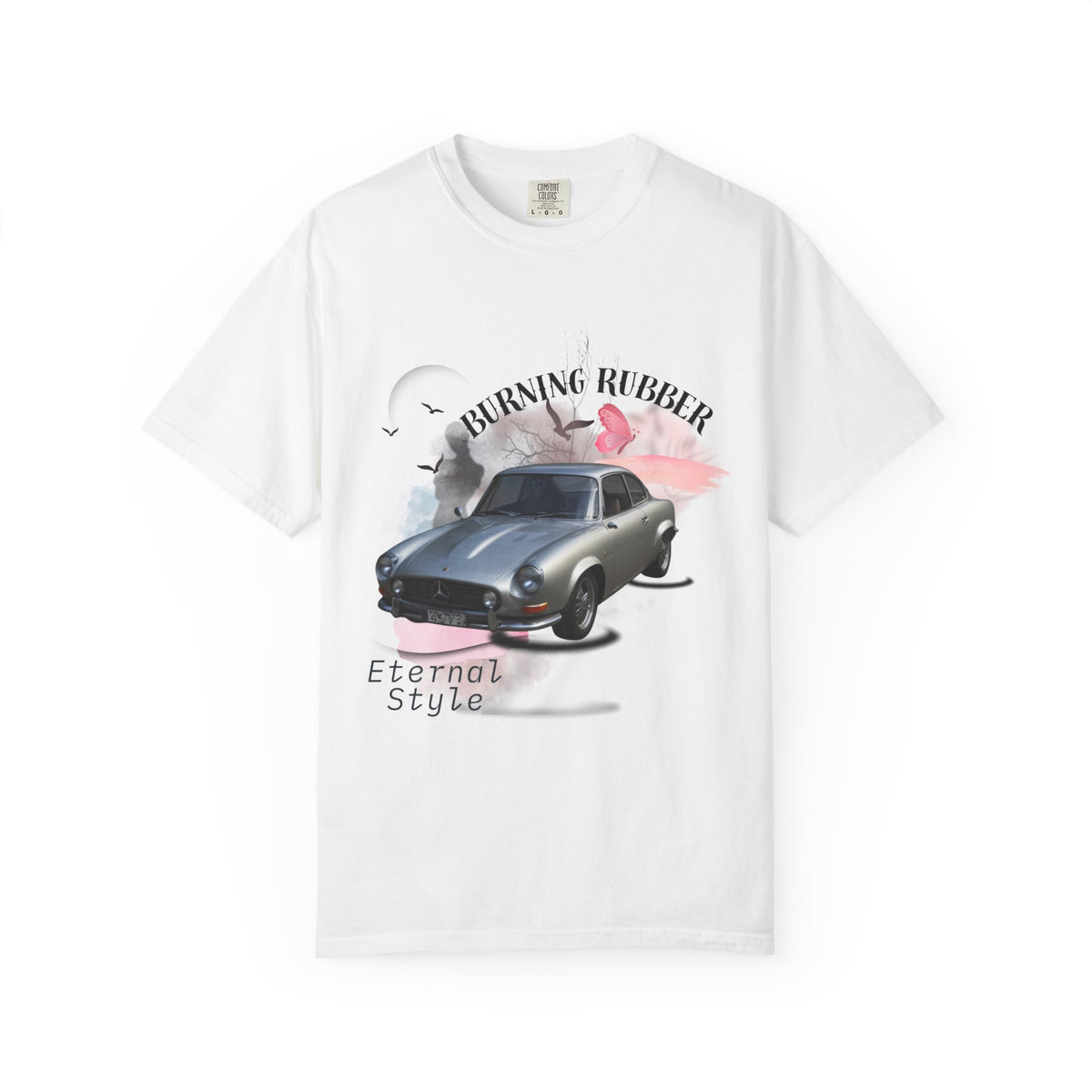 "Burning Rubber" Retro Automotive Tee