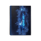 Blue Neon Tech Ruled Journal