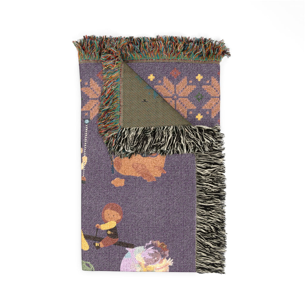Winter Folklore | Nostalgic Storyteller Woven Blanket
