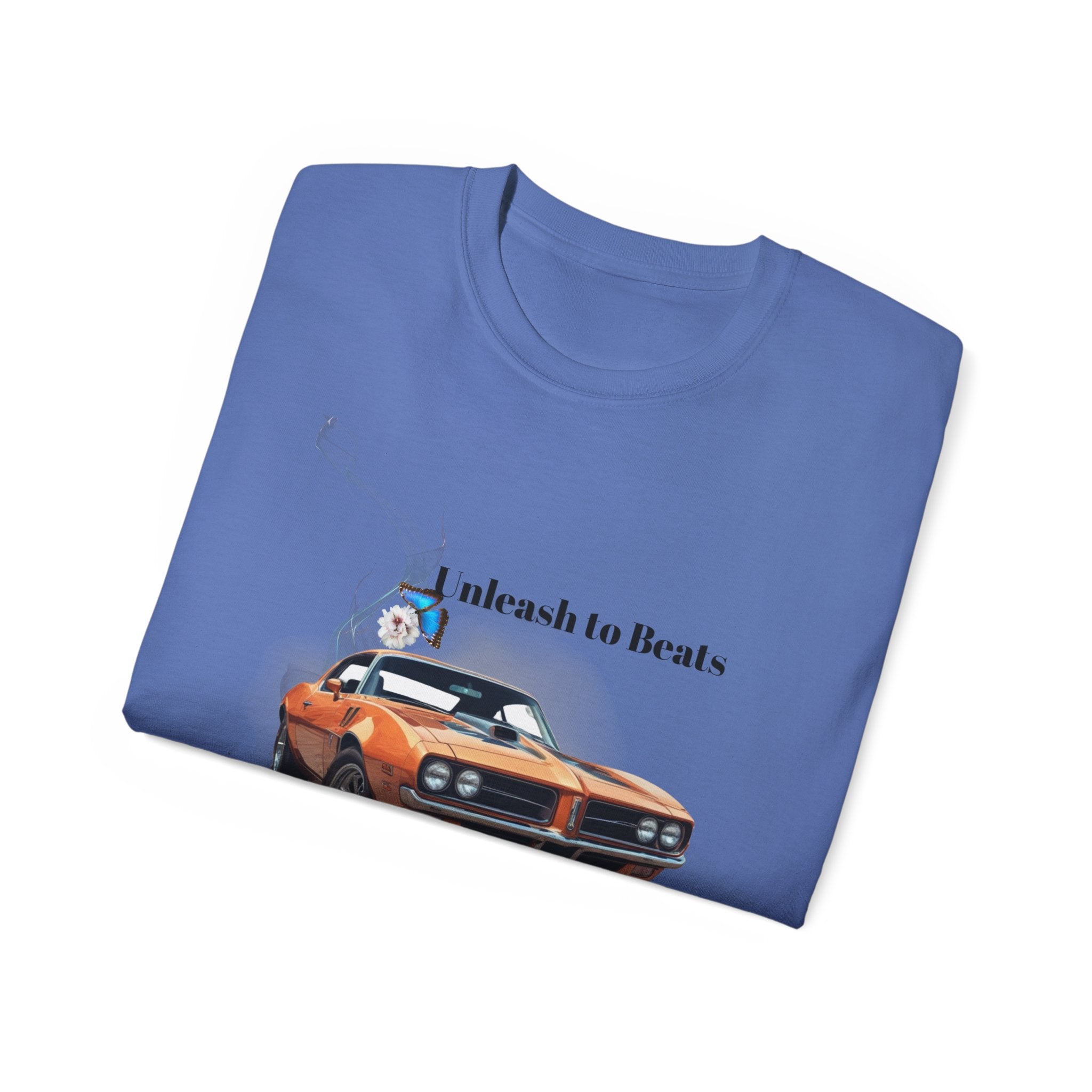 Classic Muscle Car T-Shirt — "No Limits & Hot-Classic" Graphic Tee