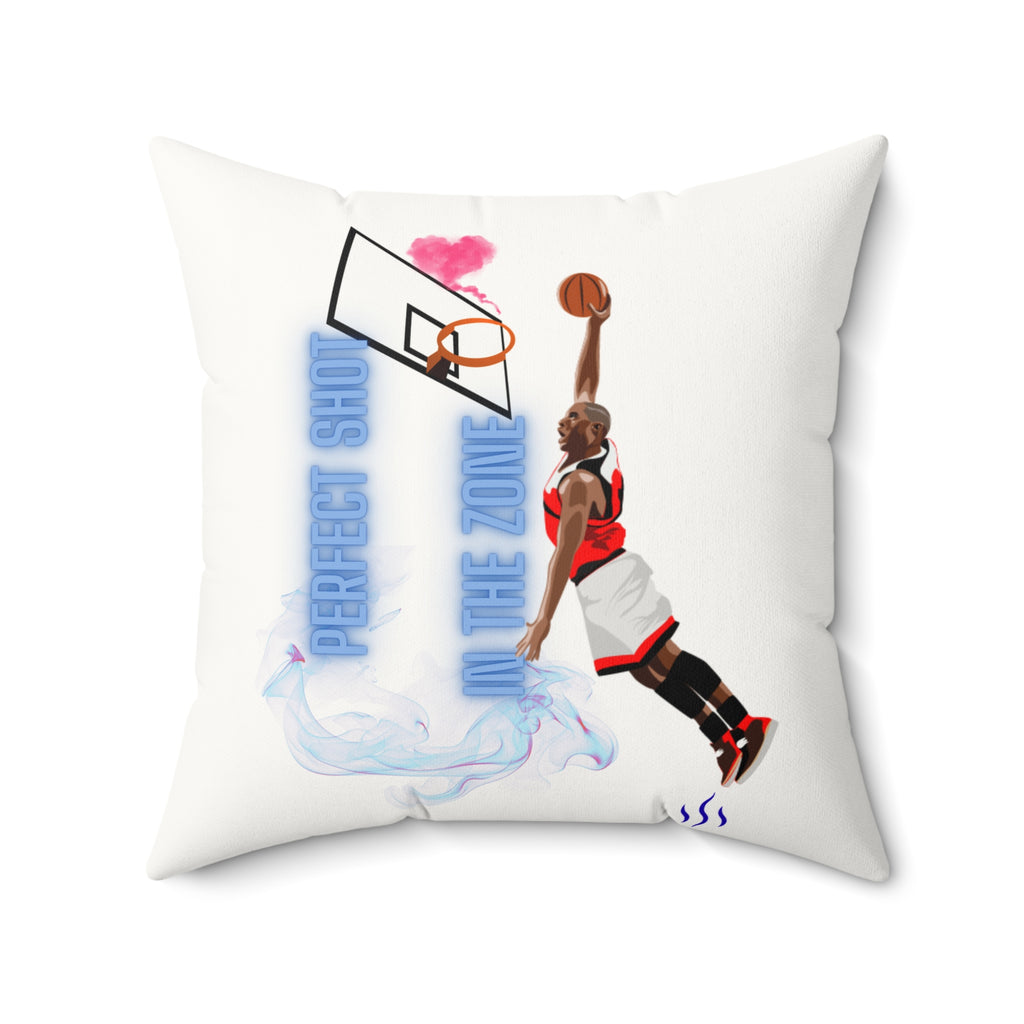 Basketball Dunk Faux Suede Pillow