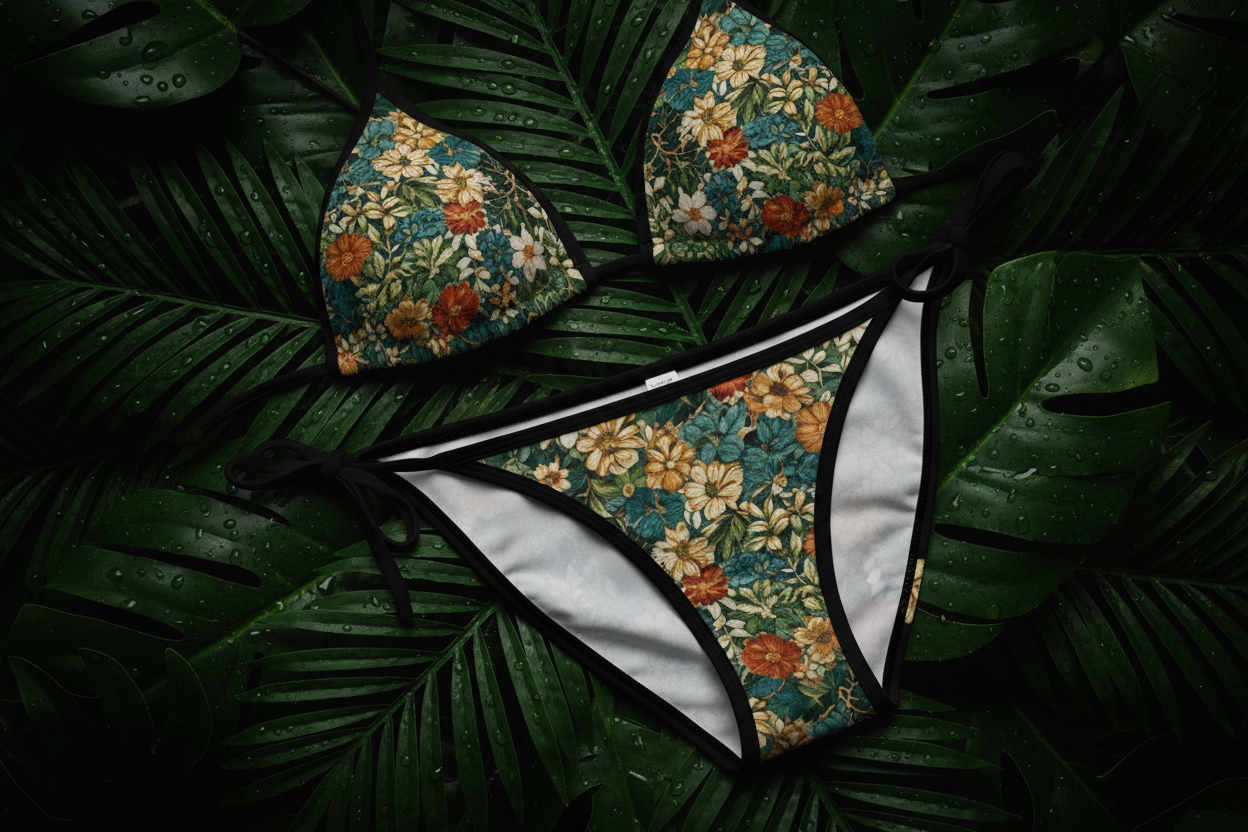 The Alavna Floral Vintage Bloom Bikini