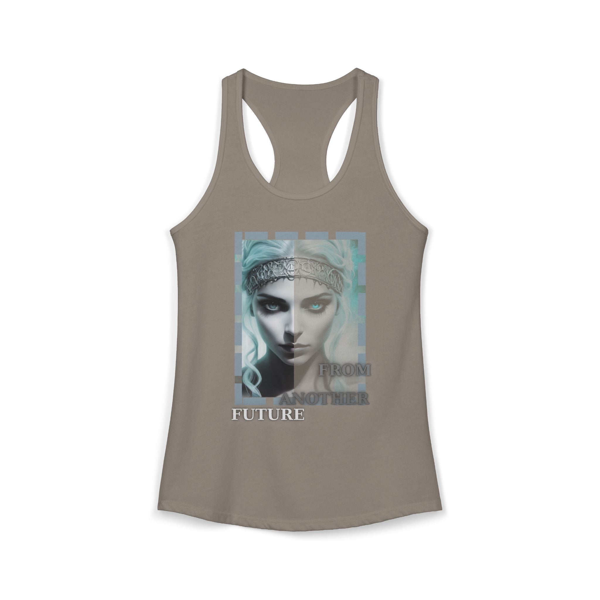 Future Vibes Racerback Tank — Sci‑Fi Ethereal Design