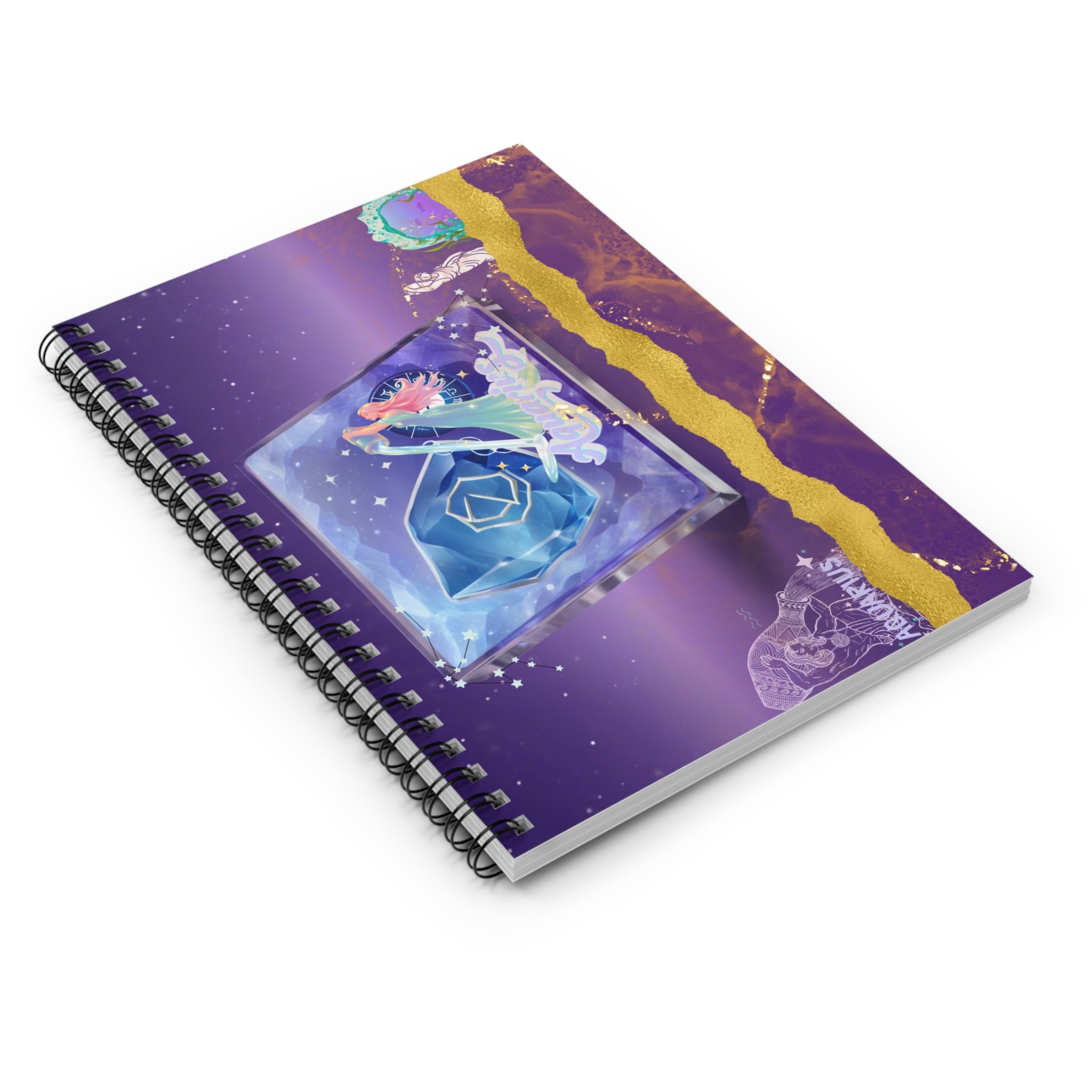 Aquarius Crystal Notebook