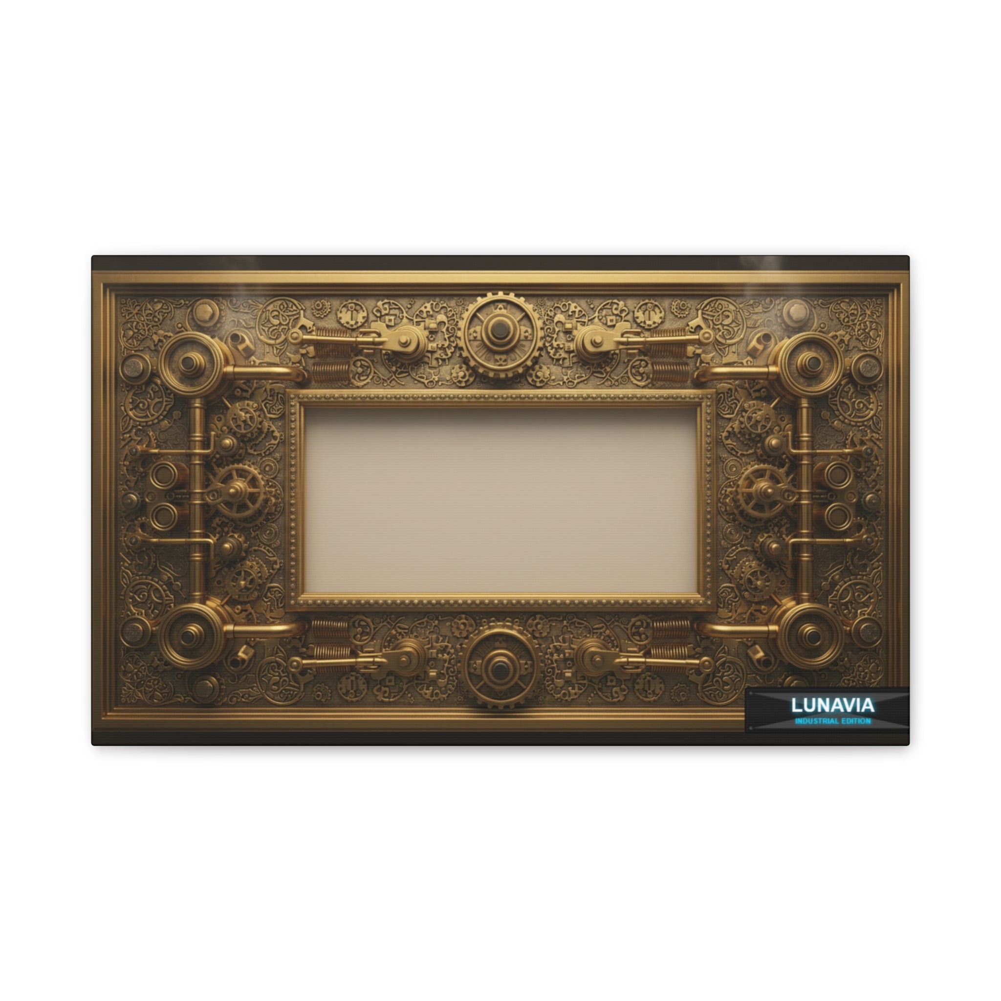 Steampunk Gold Frame Canvas
