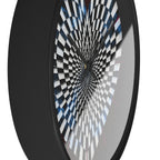 Optical Heart Wall Clock —Checkerboard Illusion