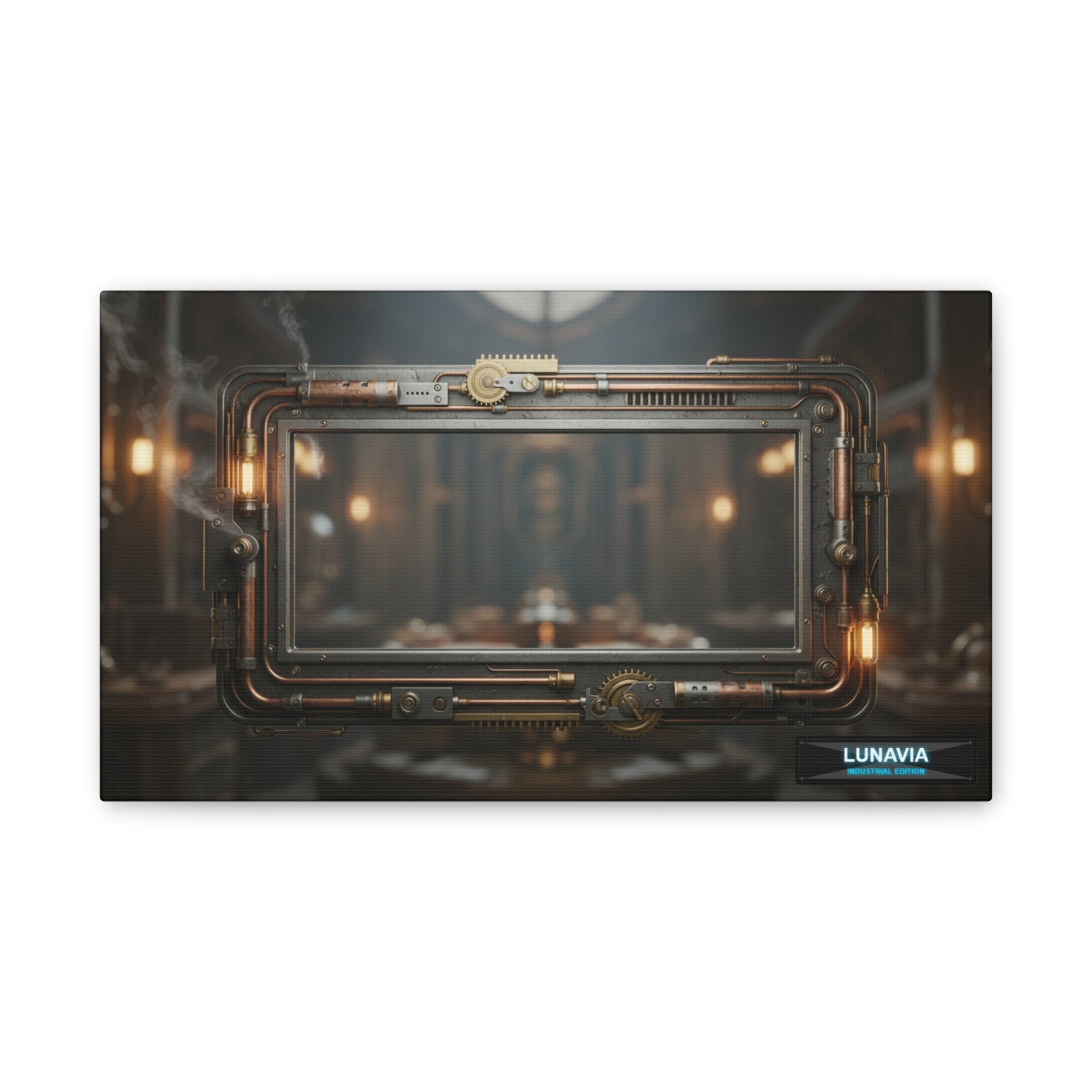 Steampunk Industrial Canvas Painting: A Masterpiece of Mechanical