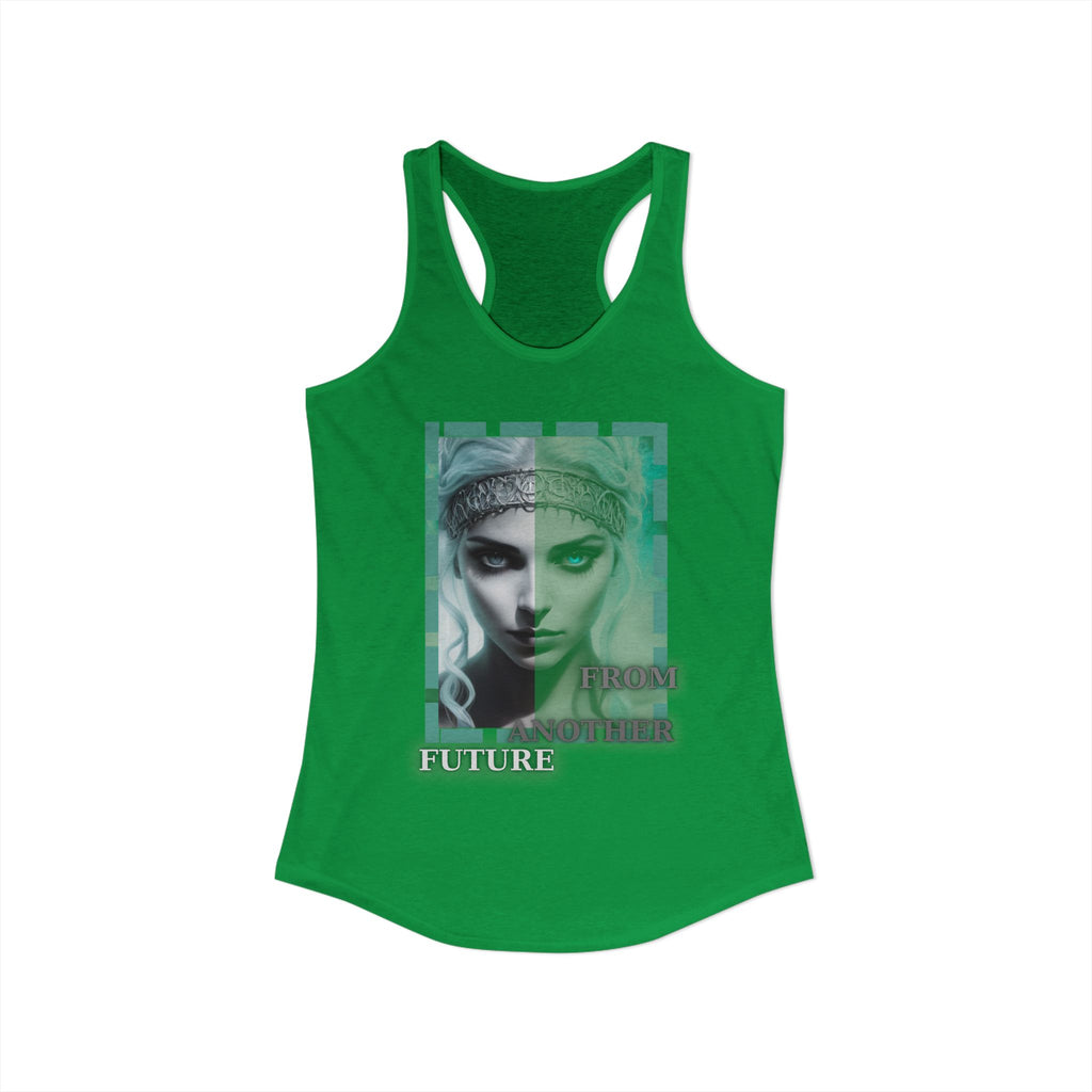 Future Vibes Racerback Tank — Sci‑Fi Ethereal Design