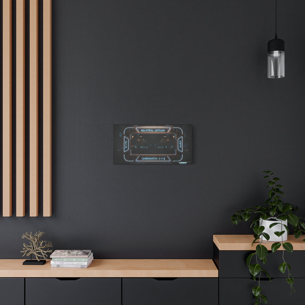 Futuristic Sci‑Fi Control Panel - Industrial Gateway Wall Art