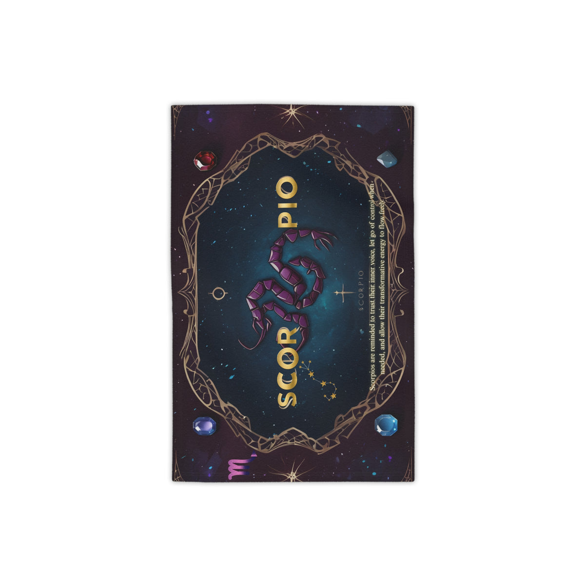 Scorpio Zodiac Beach Towel