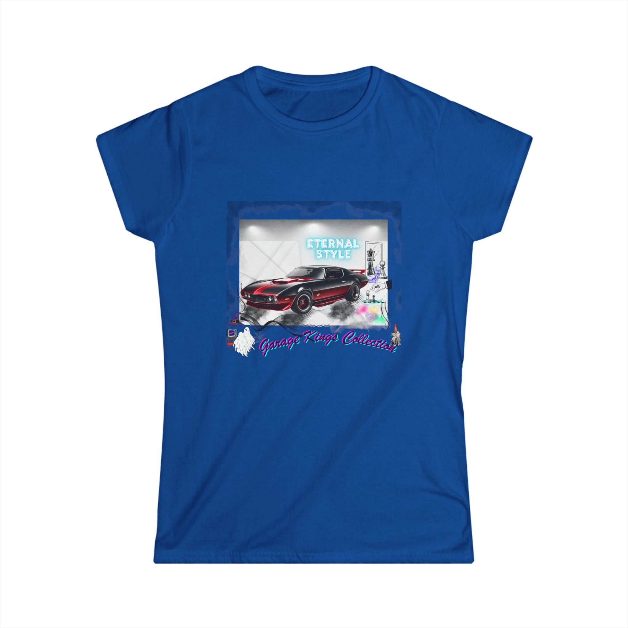 Eternal Speed Garage Kings Women's Tee — Vintage Sports Car Graphic