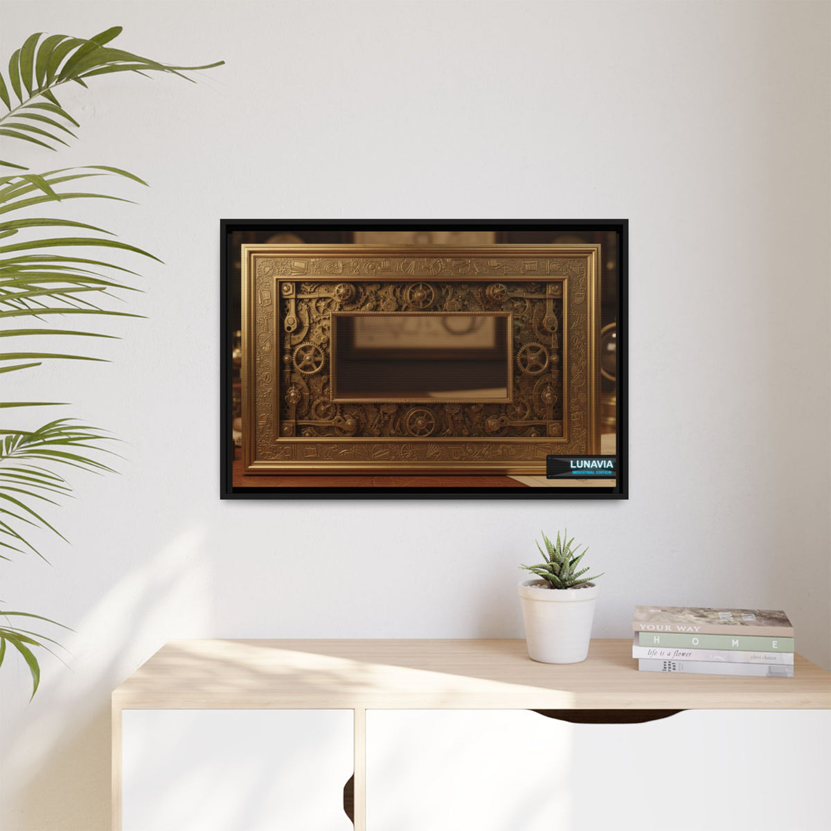 Baroque Steampunk Framed Canvas