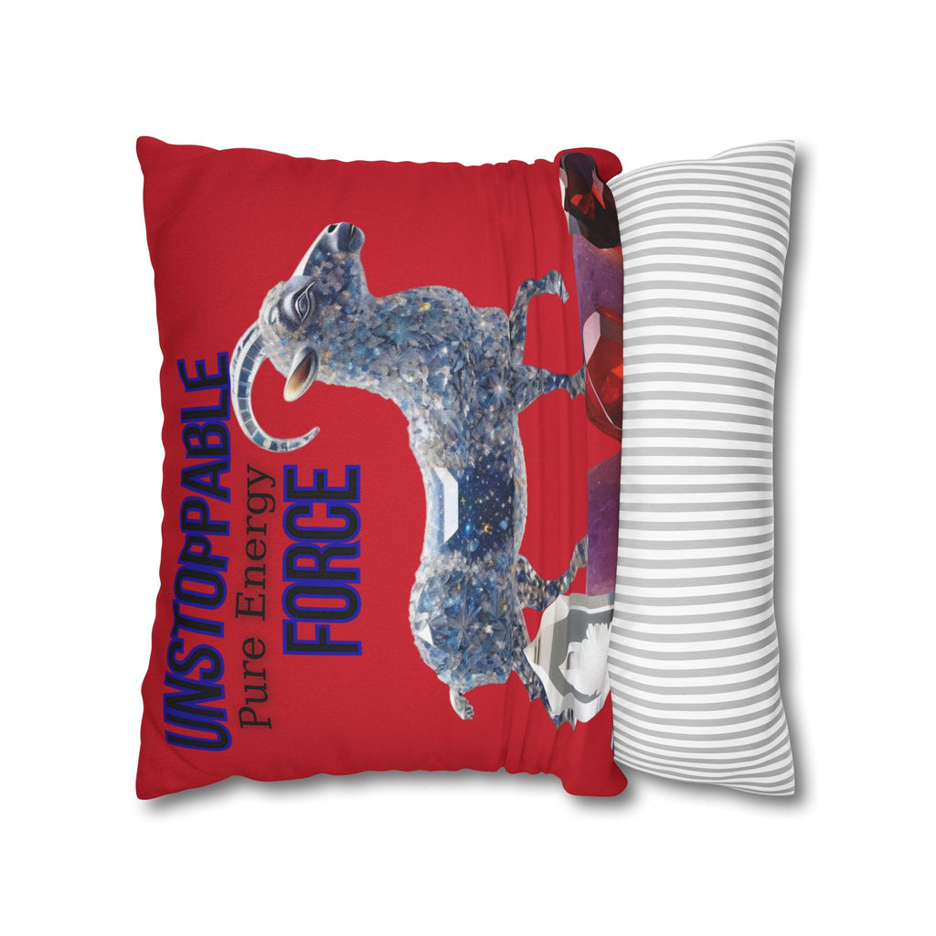 Unstoppable Force Ram Throw Pillow