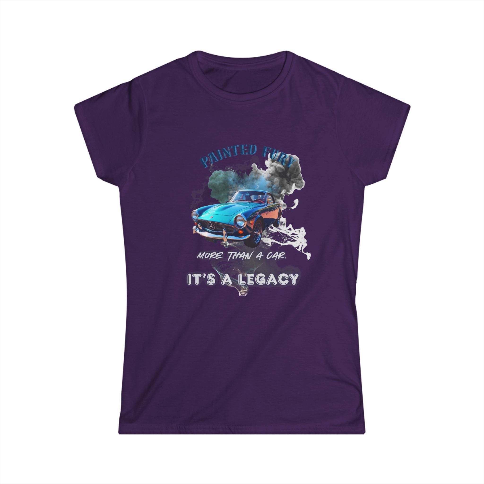 Classic Car Tee — "Painted Finish, It's A Legacy" Women's Vintage Automotive T-Shirt