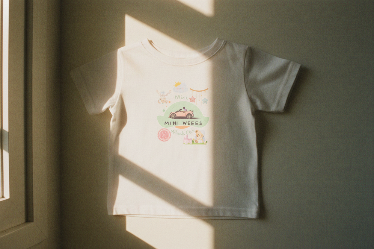 Visual Warmth

Warm natural light streams in highlighting the rich texture and visible softness of the high quality cotton fabric. The scene is captured with a cinematic film grain evoking a sense of nostalgic warmth and the pure joy of a family road trip.