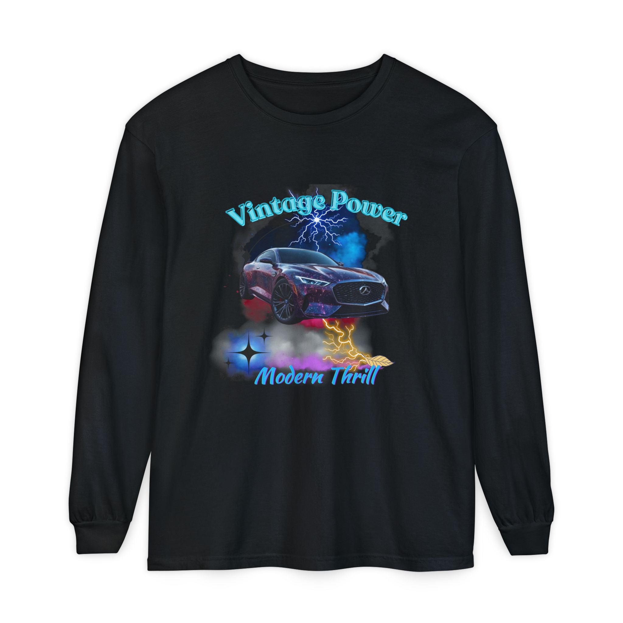 Vintage Power Modern Thrill Garment-dyed Long Sleeve T-Shirt