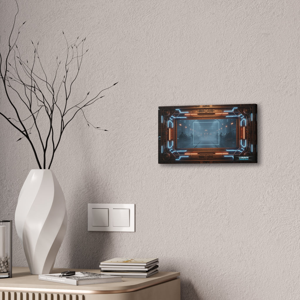 Futuristic Sci‑Fi Corridor Canvas