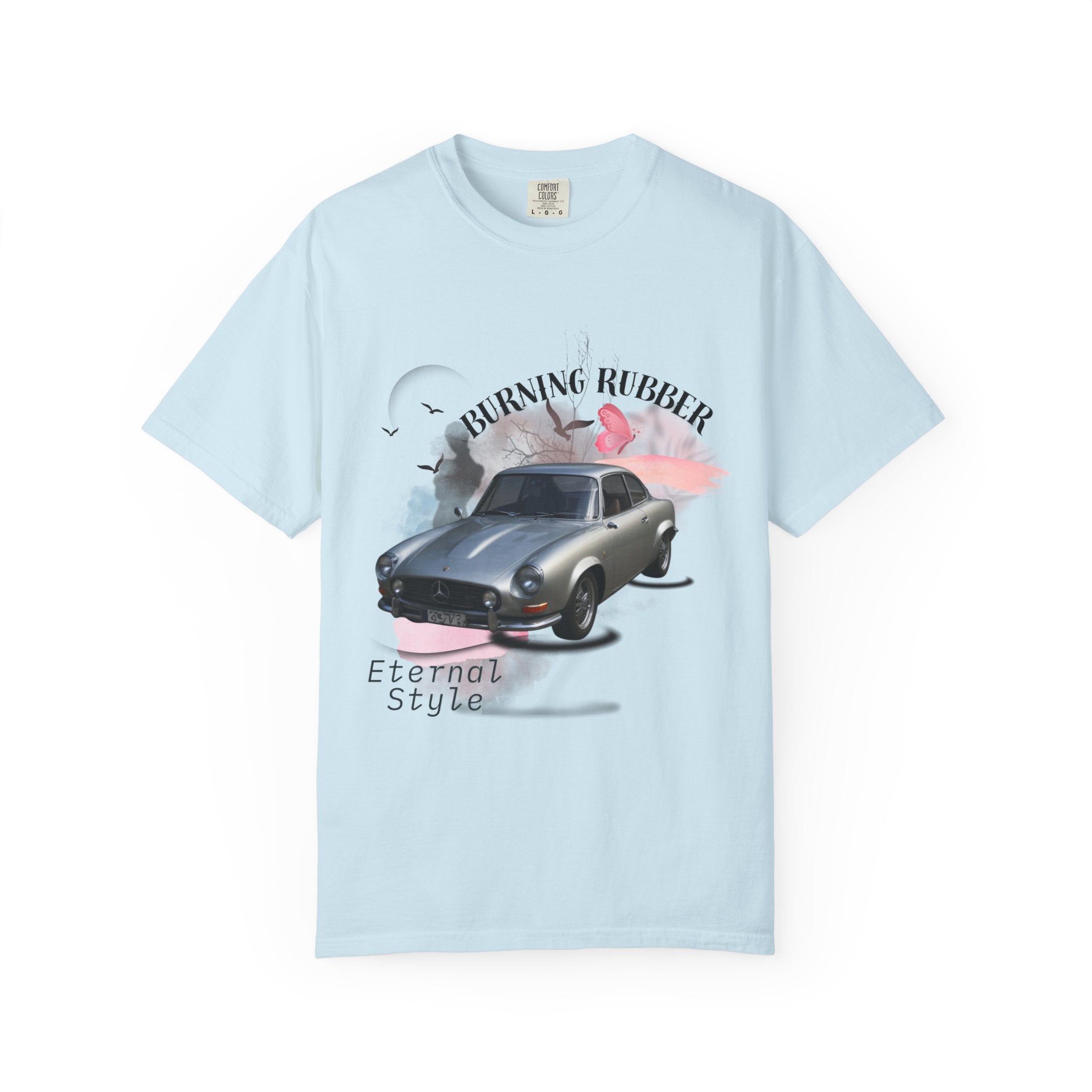 "Burning Rubber" Retro Automotive Tee