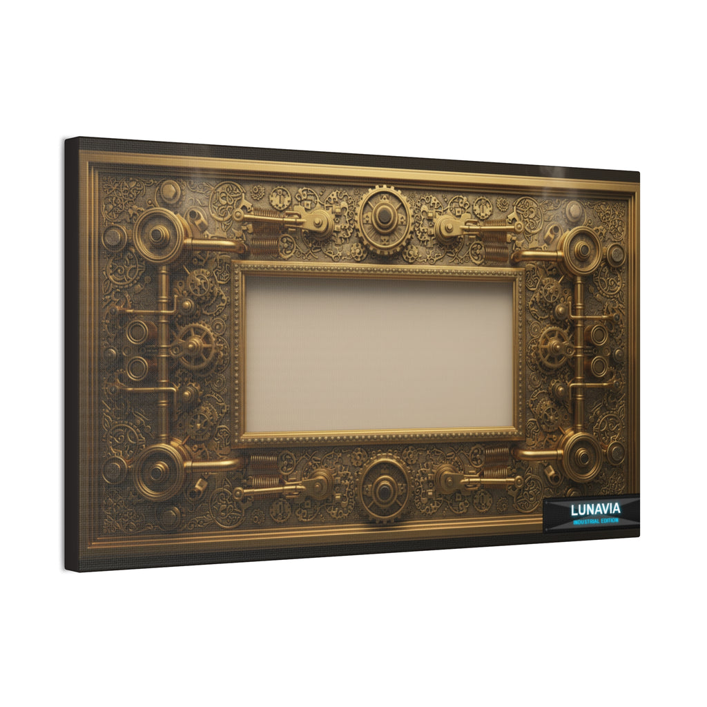 Steampunk Gold Frame Canvas