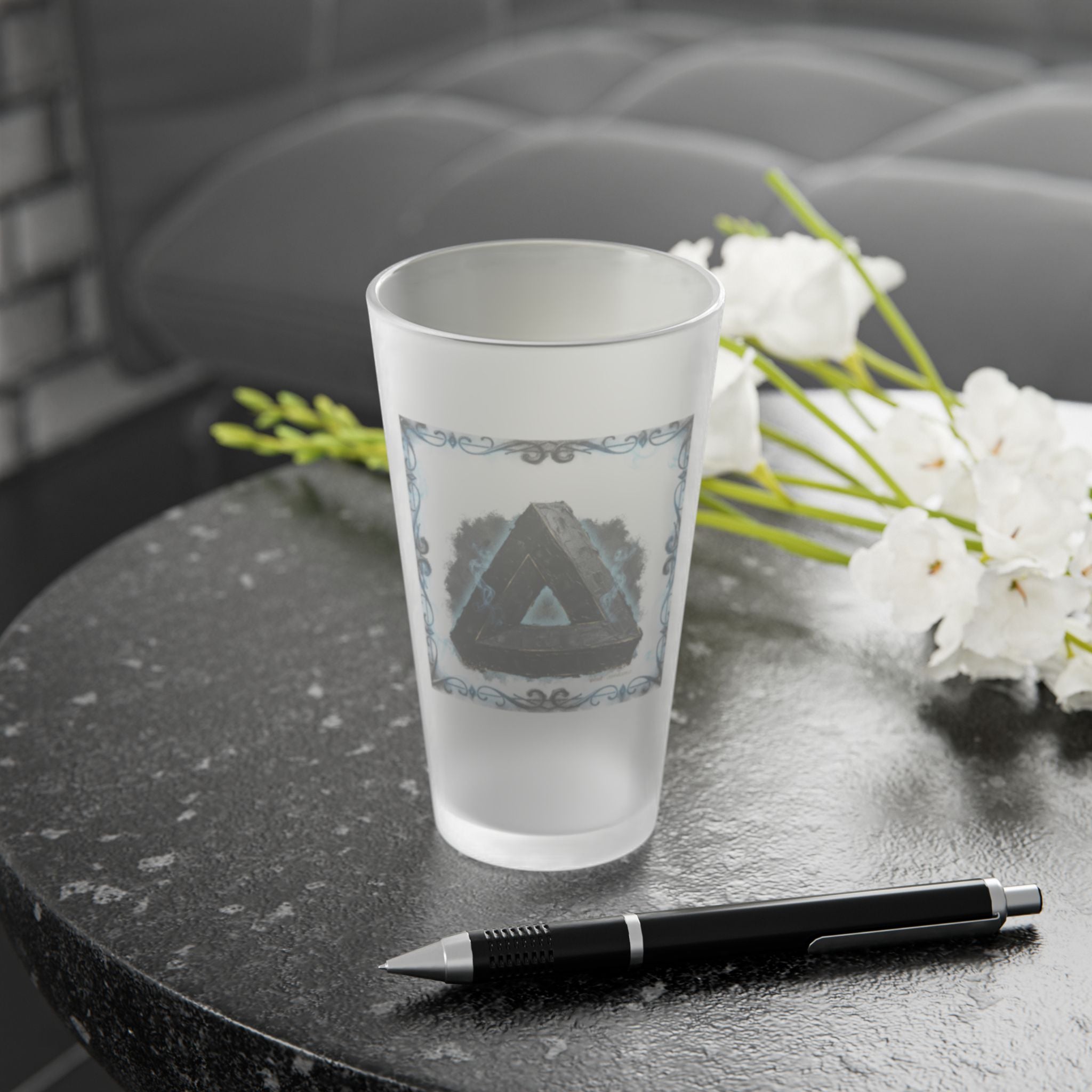 Magical Healing— Vintage Geometric Crest Beer Cup